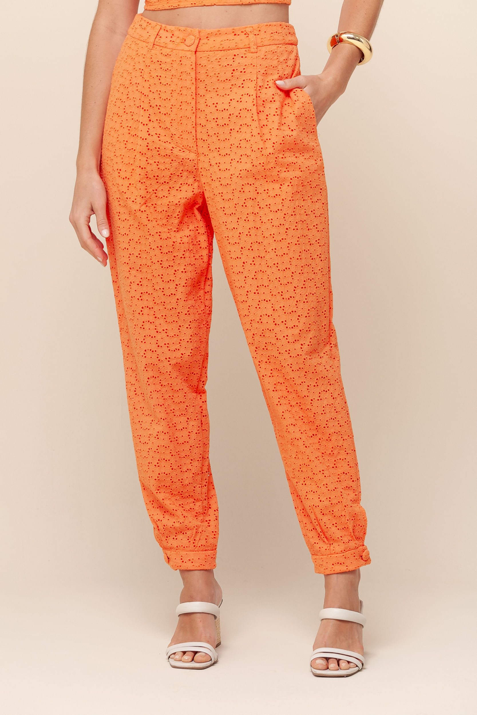 9036132 - Calça Cenoura Laise   LARANJA