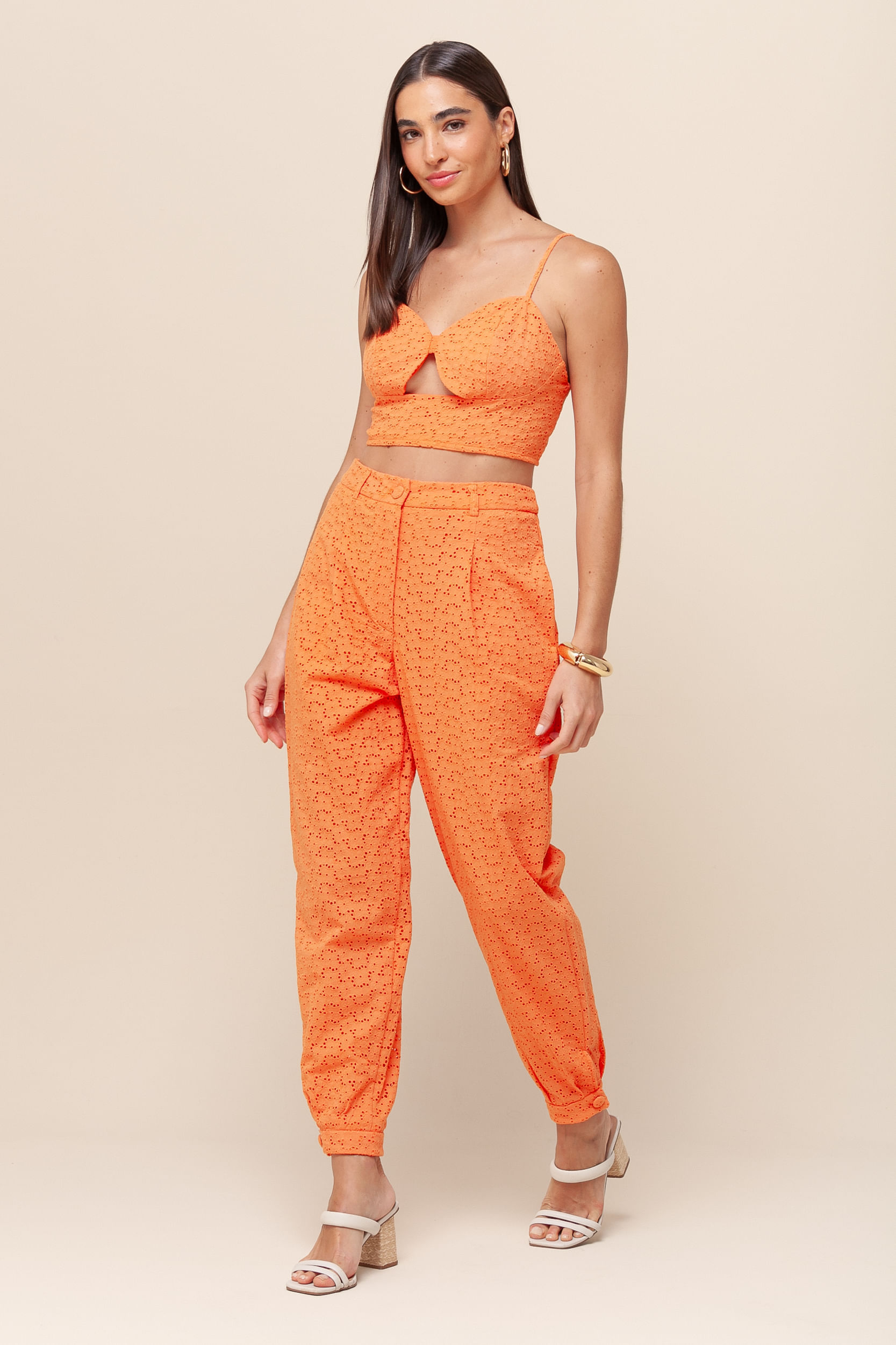 9036132 - Calça Cenoura Laise   LARANJA