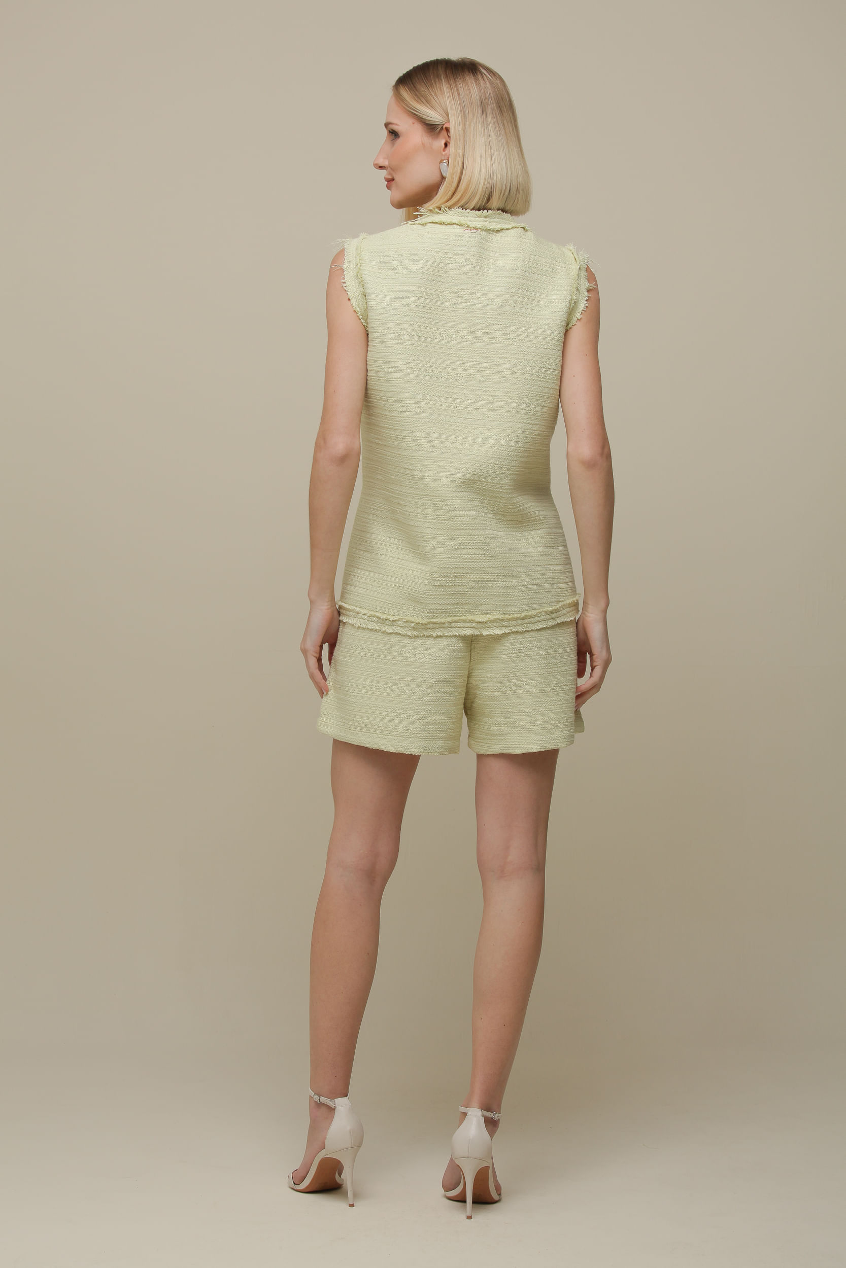 9036301 - Shorts Tweed Lapela VERDE 9036301 - Shorts Tweed Lapela VERDE