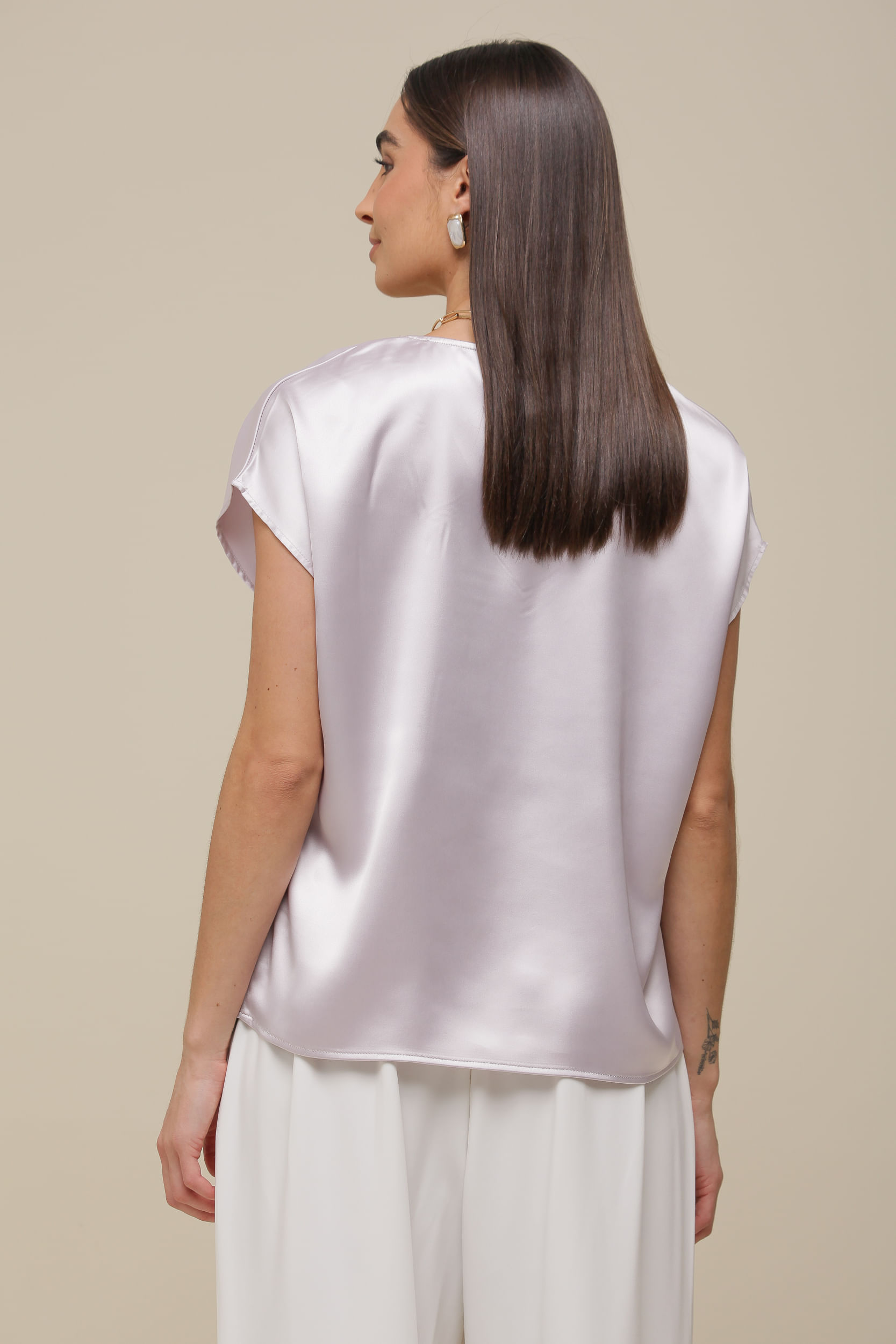 9036369 - Blusa Ampla Colar PRATA 9036369 - Blusa Ampla Colar PRATA