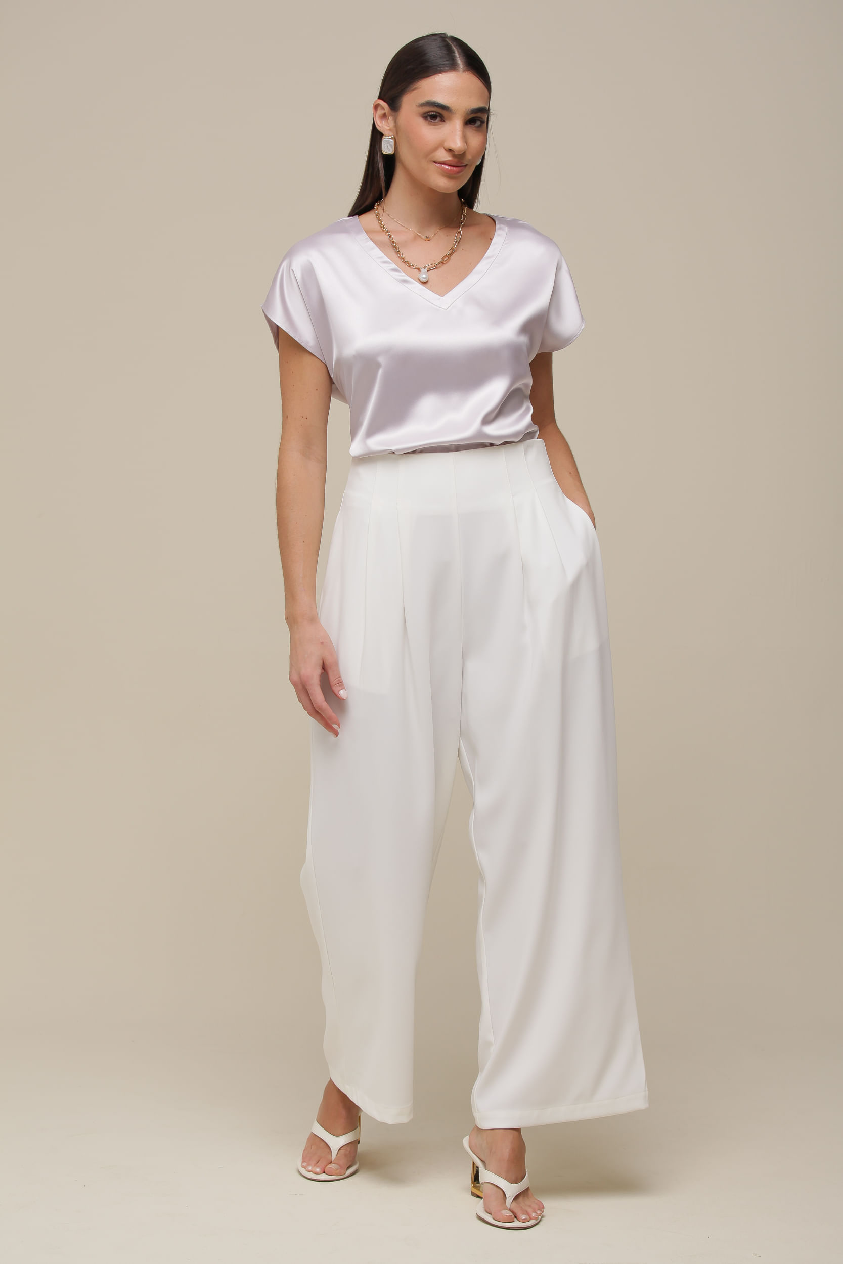 9036369 - Blusa Ampla Colar PRATA 9036369 - Blusa Ampla Colar PRATA