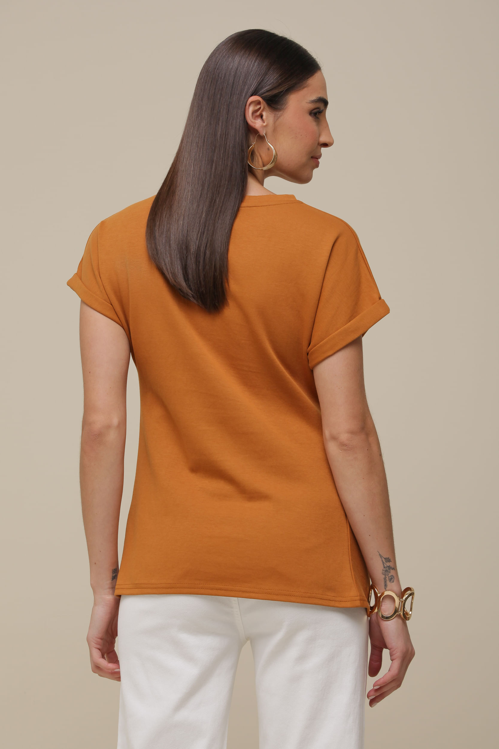 9036103 - Blusa Assimétrica Detalhe Fivela CARAMELO 9036103 - Blusa Assimétrica Detalhe Fivela CARAMELO