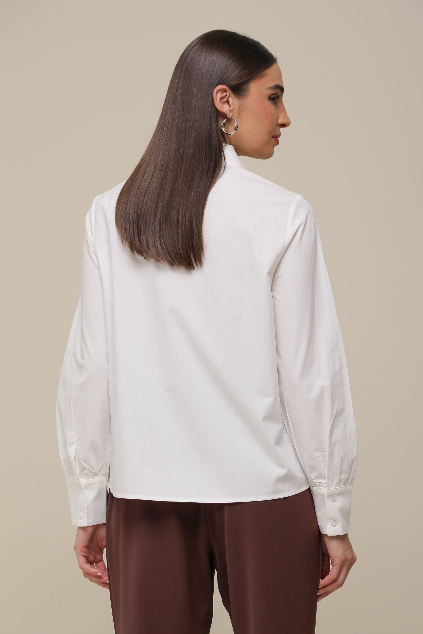 9036498 - Camisa Tricoline Botões BRANCO 9036498 - Camisa Tricoline Botões BRANCO