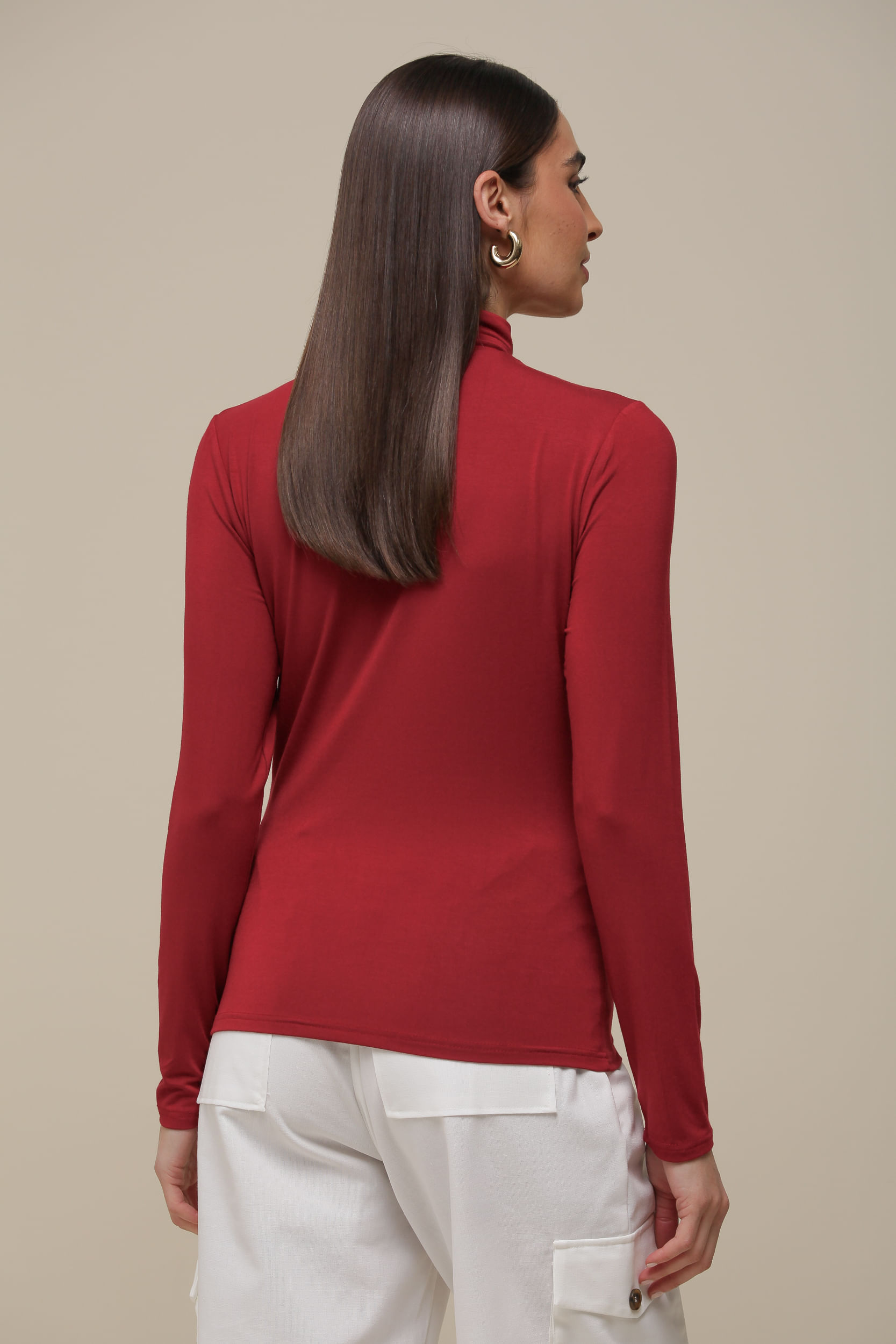 9036561 - Blusa Malha gola Alta CEREJA 9036561 - Blusa Malha gola Alta CEREJA
