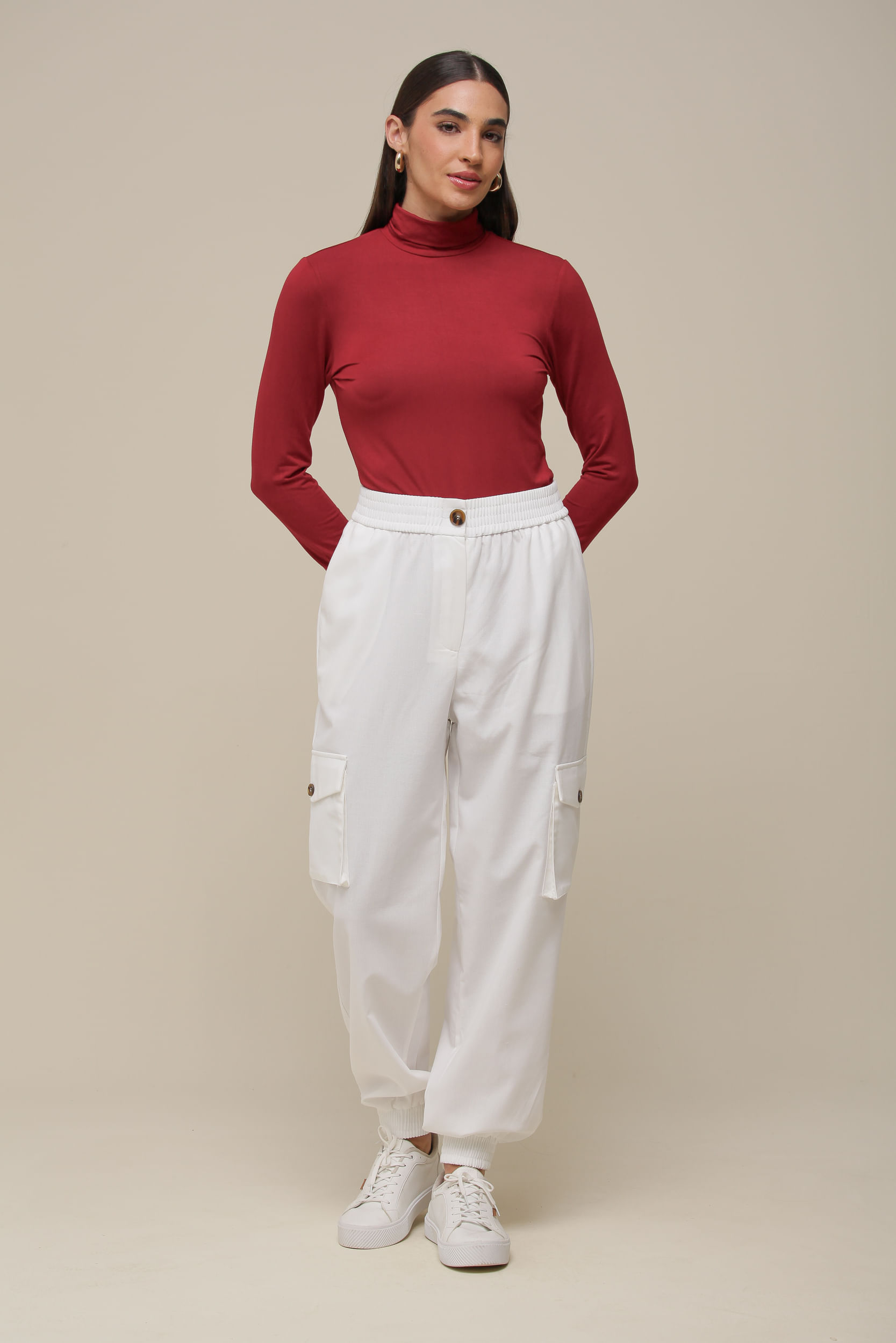 9036561 - Blusa Malha gola Alta CEREJA 9036561 - Blusa Malha gola Alta CEREJA
