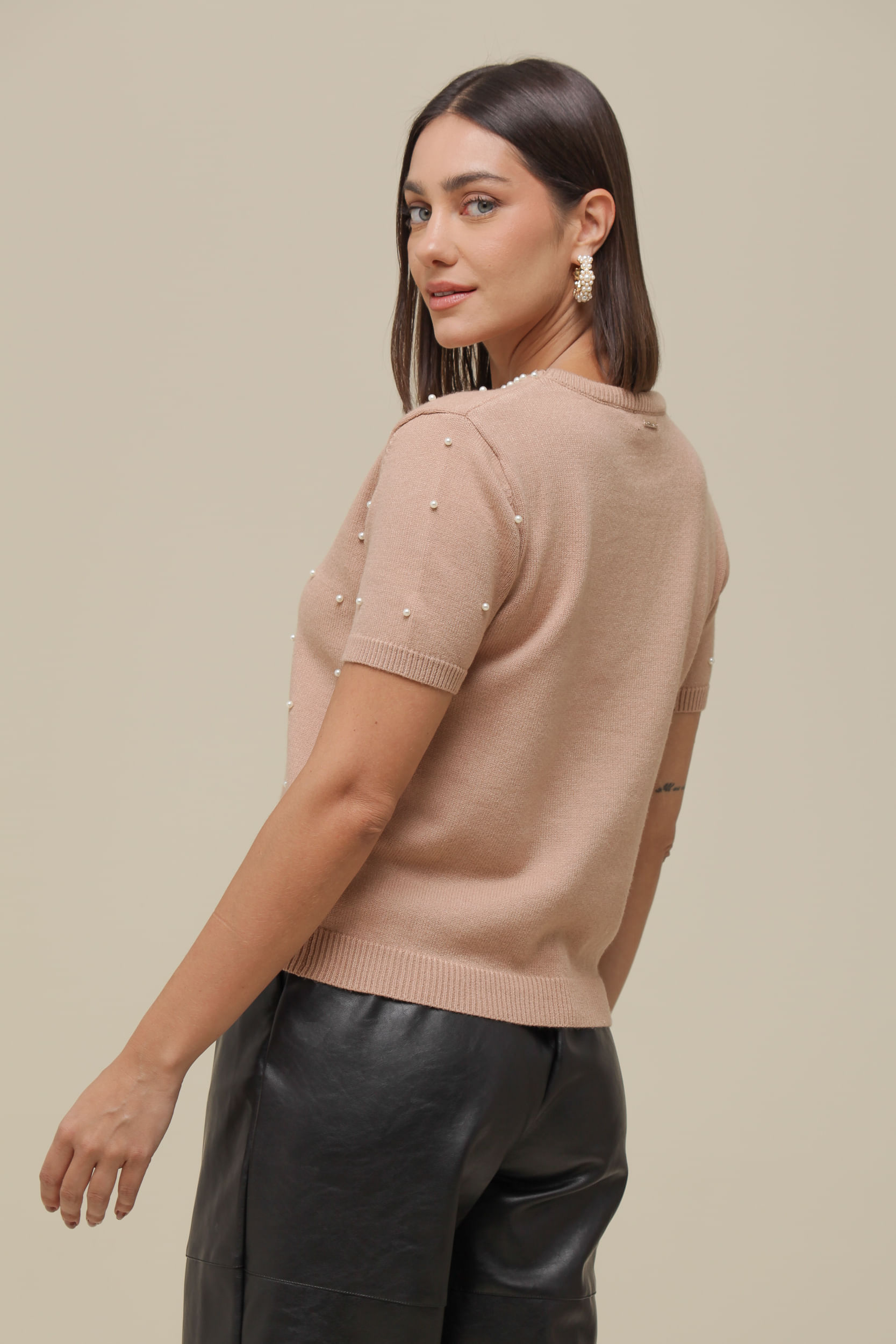 9036275 - Blusa Tricô Detalhes Pérolas ROSÊ 9036275 - Blusa Tricô Detalhes Pérolas ROSÊ