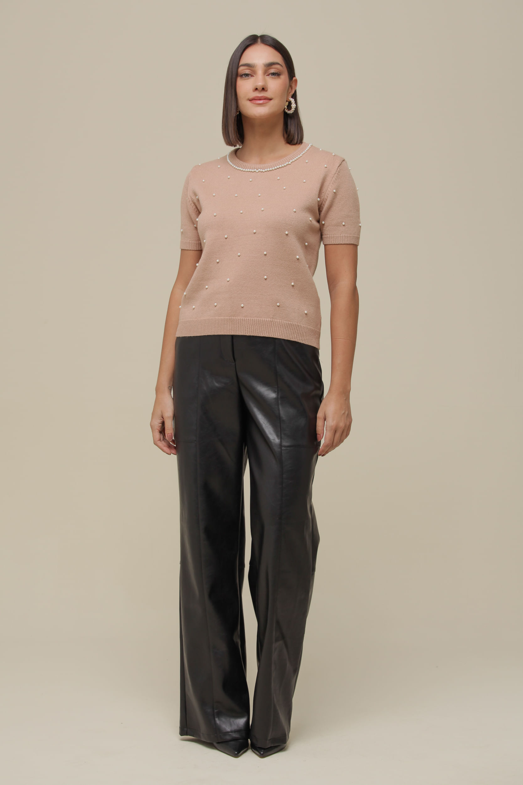 9036275 - Blusa Tricô Detalhes Pérolas ROSÊ 9036275 - Blusa Tricô Detalhes Pérolas ROSÊ