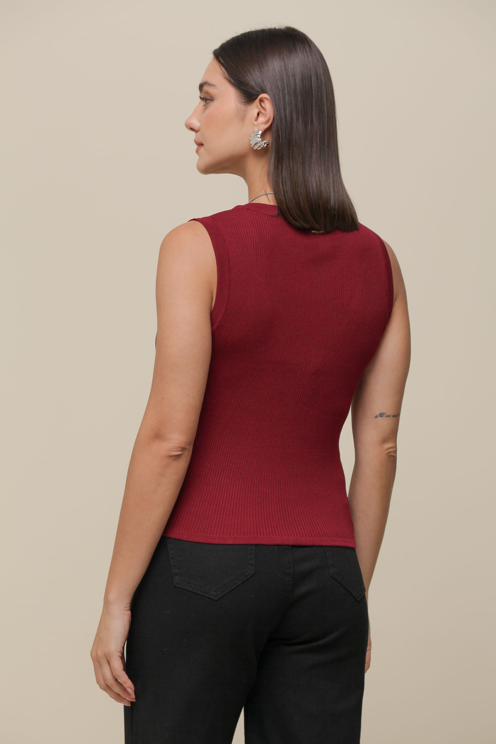 9036417 - Regata Tricô Basic CEREJA 9036417 - Regata Tricô Basic CEREJA