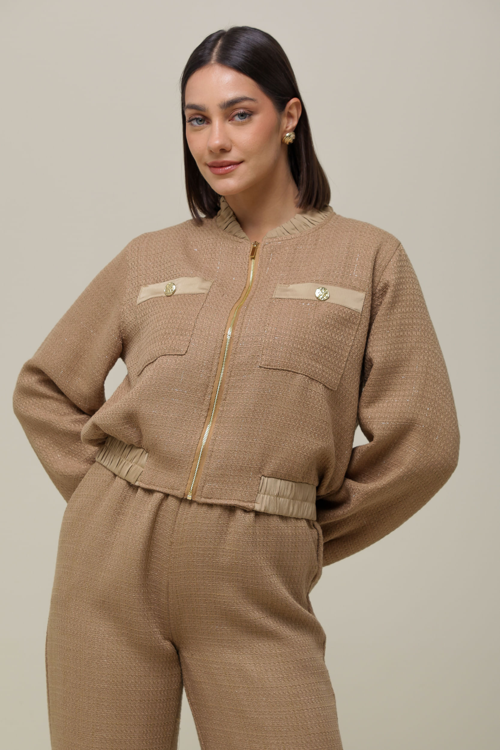 9036511 - Casaqueto Tweed   CAMEL