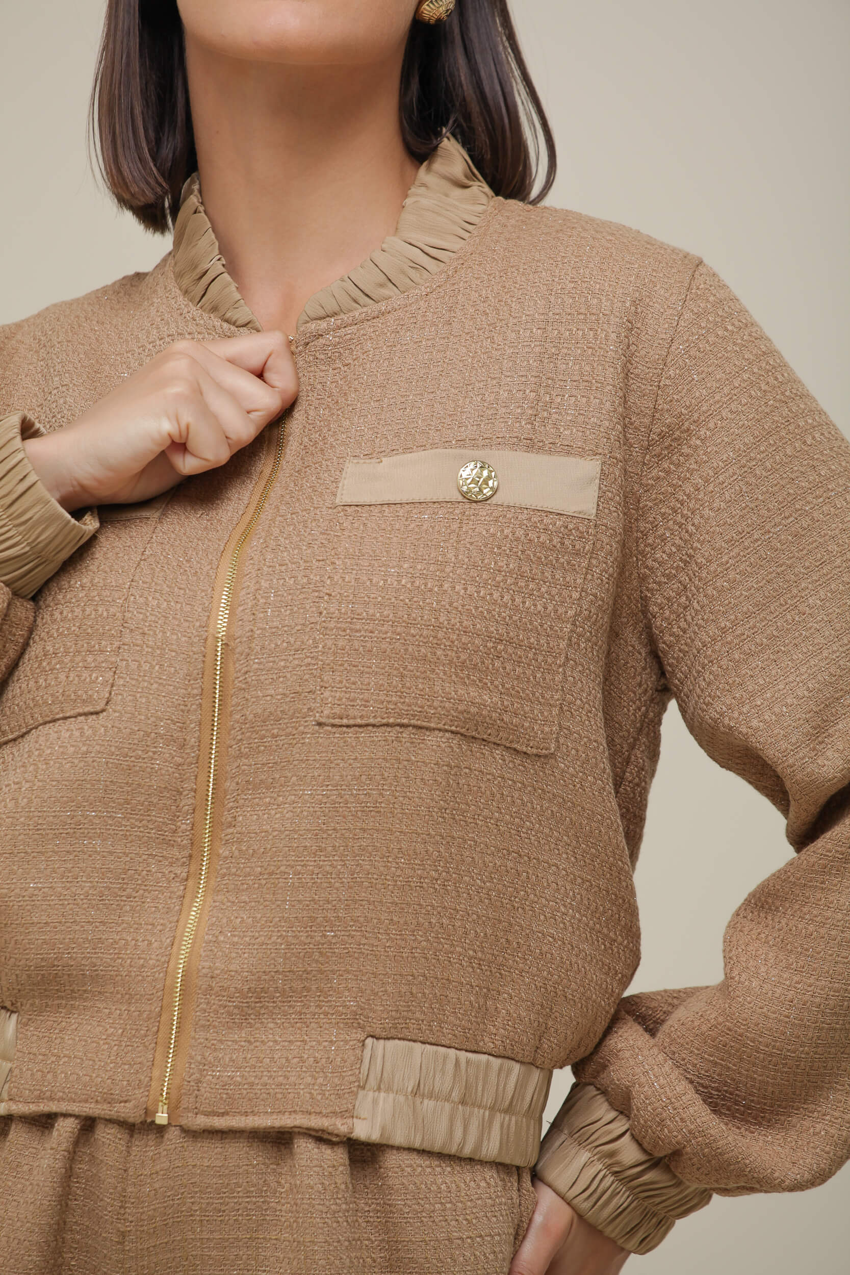 9036511 - Casaqueto Tweed   CAMEL