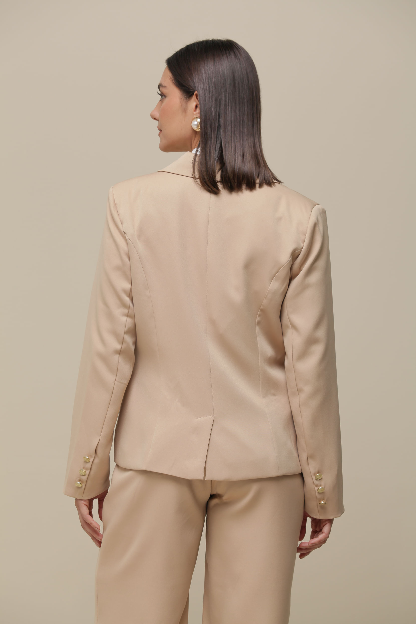 9036513 - Blazer Alfaiataria Lapelas BEGE 9036513 - Blazer Alfaiataria Lapelas BEGE