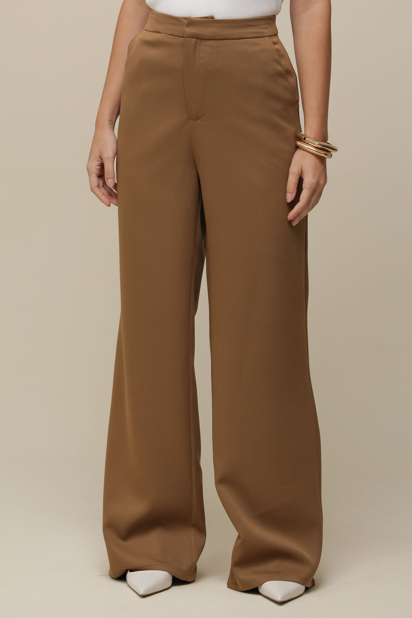 9036514 - Calça Reta Alfaiataria   VERDE OLIVA