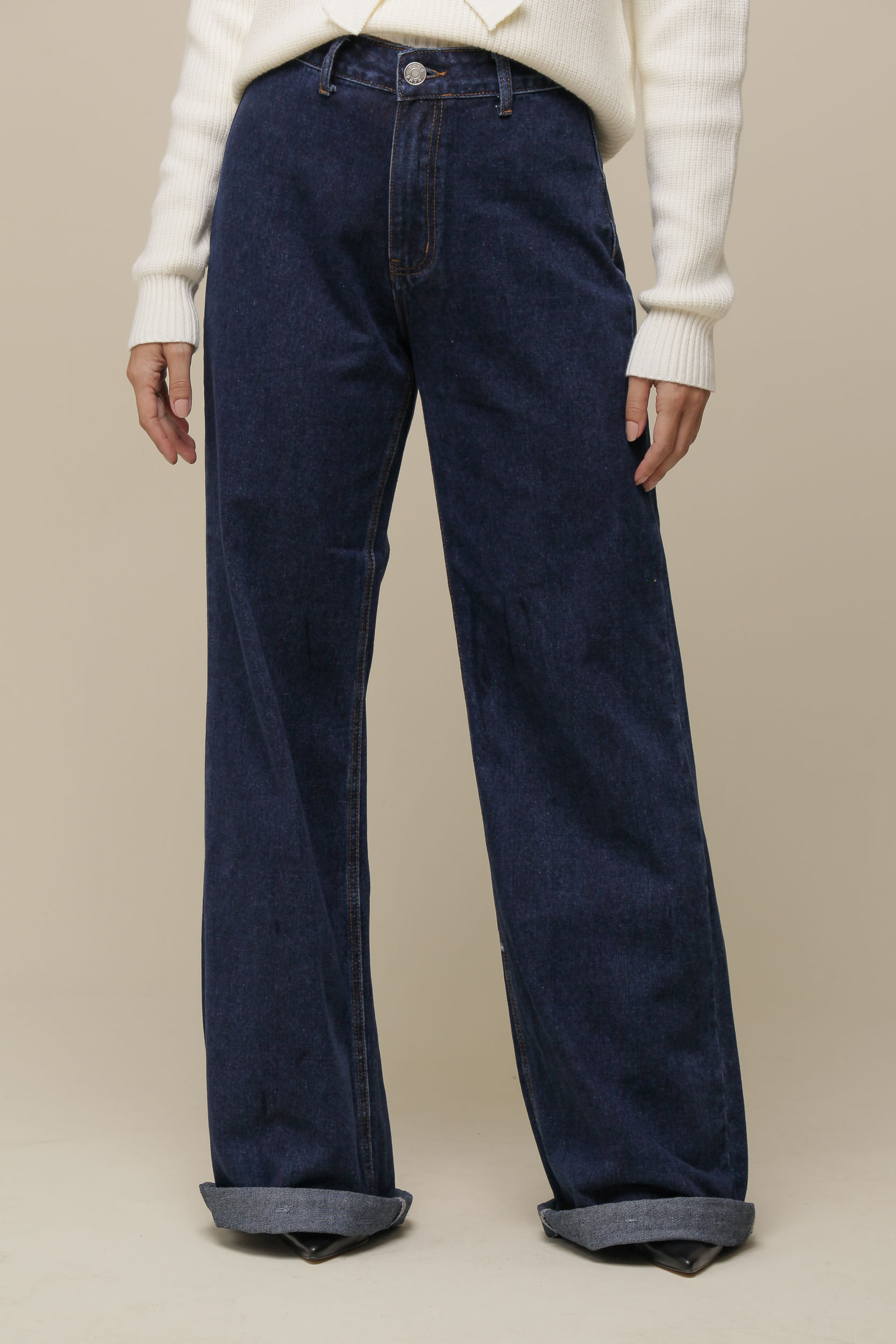 9036558 - Calça Wide Leg Jeans MARINHO 9036558 - Calça Wide Leg Jeans MARINHO