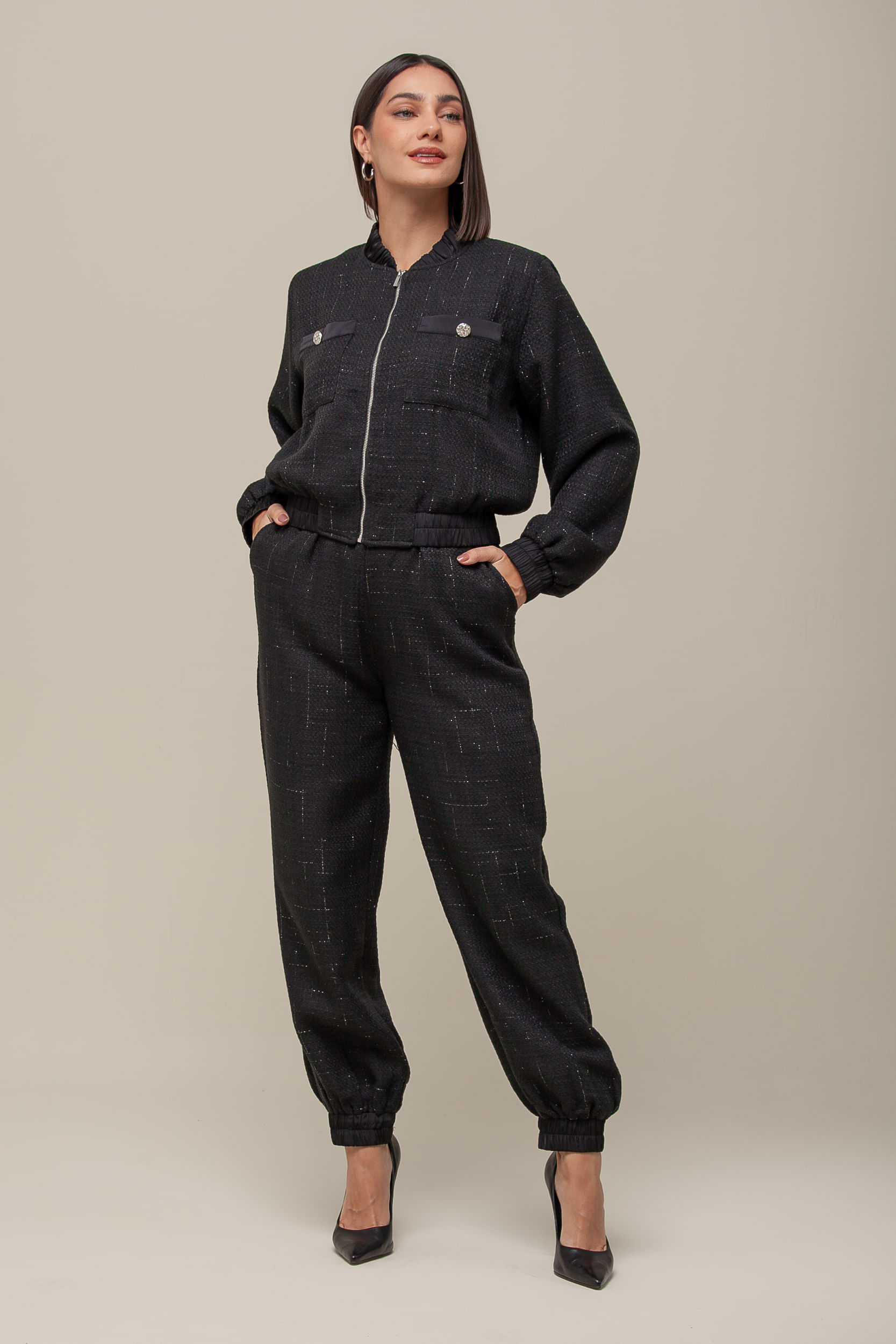 9036511 - Casaqueto Tweed PRETO 9036511 - Casaqueto Tweed PRETO