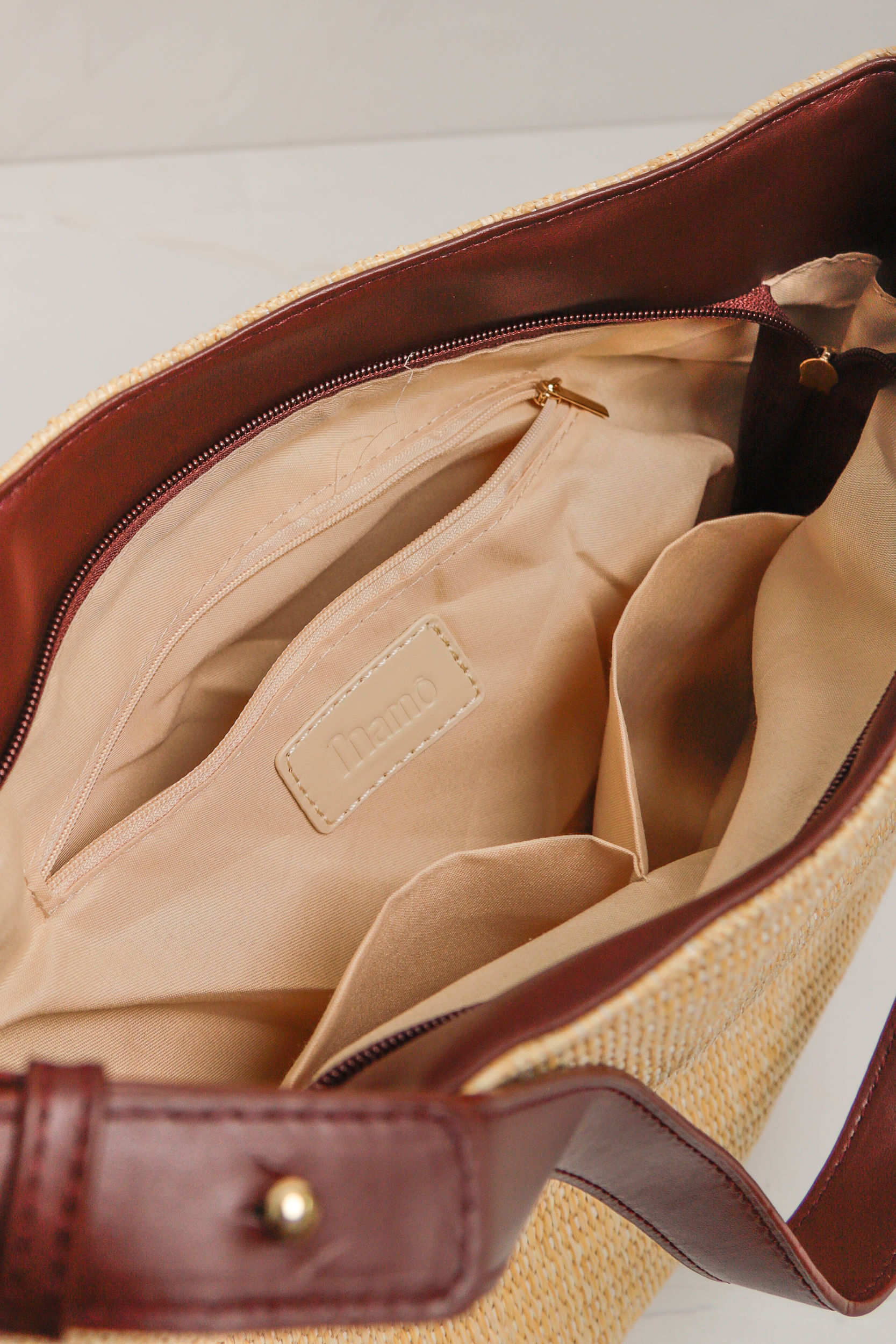 9036229 - Bolsa Palha Elegante MARROM 9036229 - Bolsa Palha Elegante MARROM