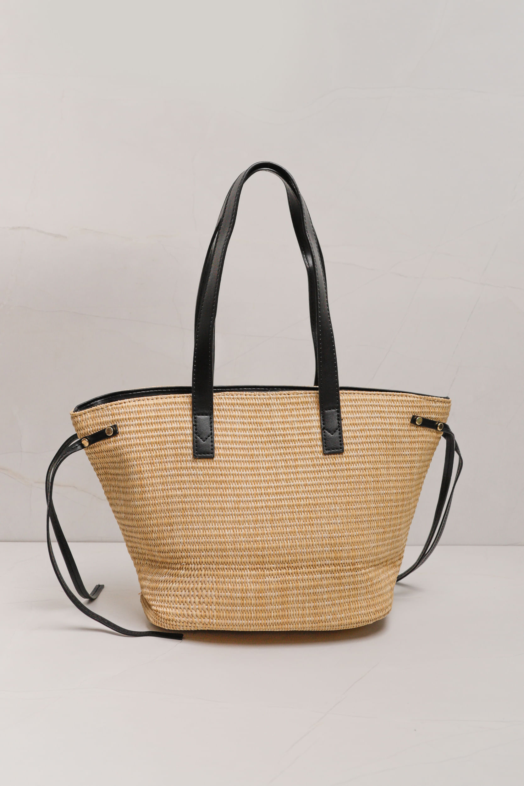 9036240 - Bolsa Palha Tore Trama Bicolor PRETO 9036240 - Bolsa Palha Tore Trama Bicolor PRETO