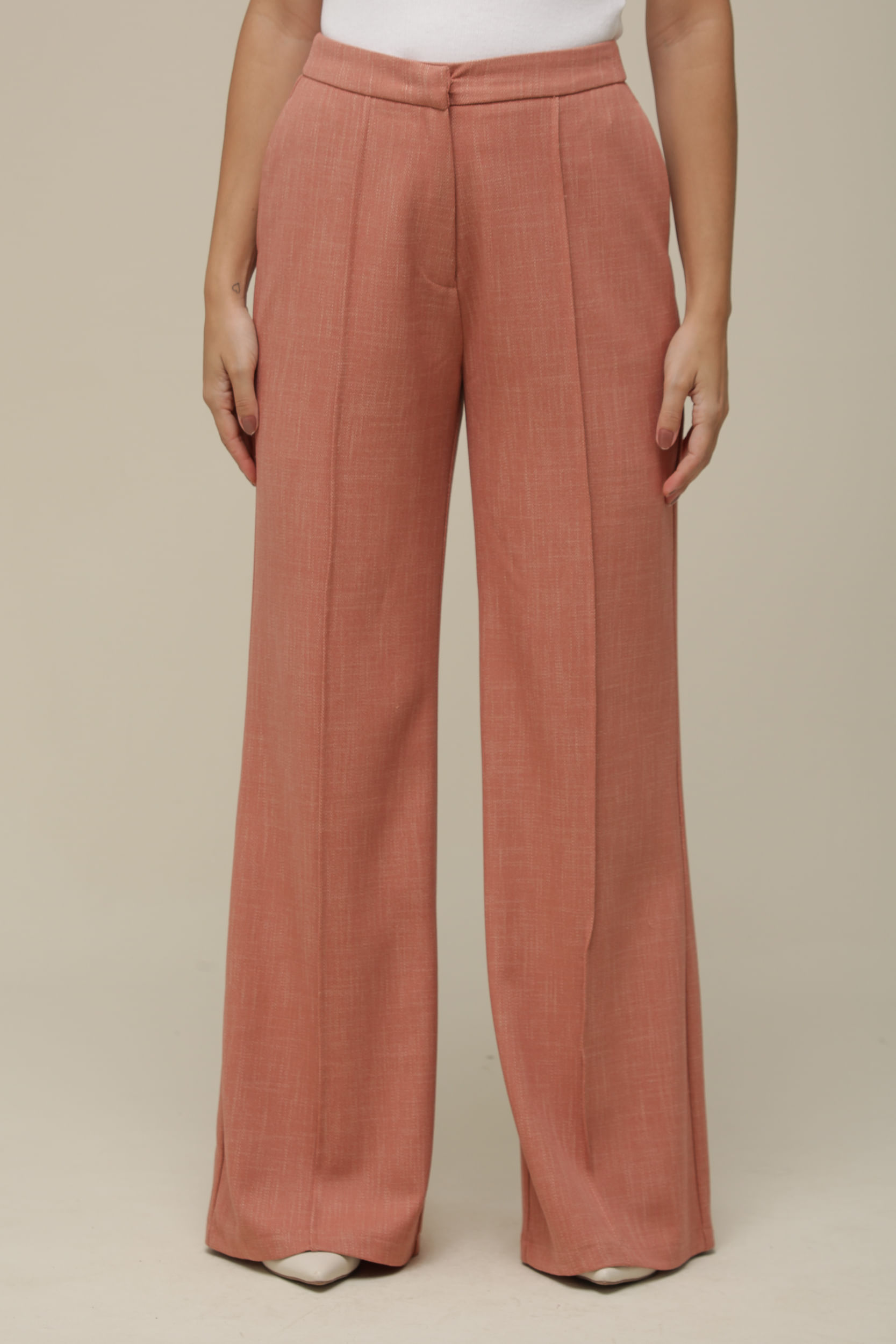 9036501 - Calça Pantalona Tweed GOIABA 9036501 - Calça Pantalona Tweed GOIABA