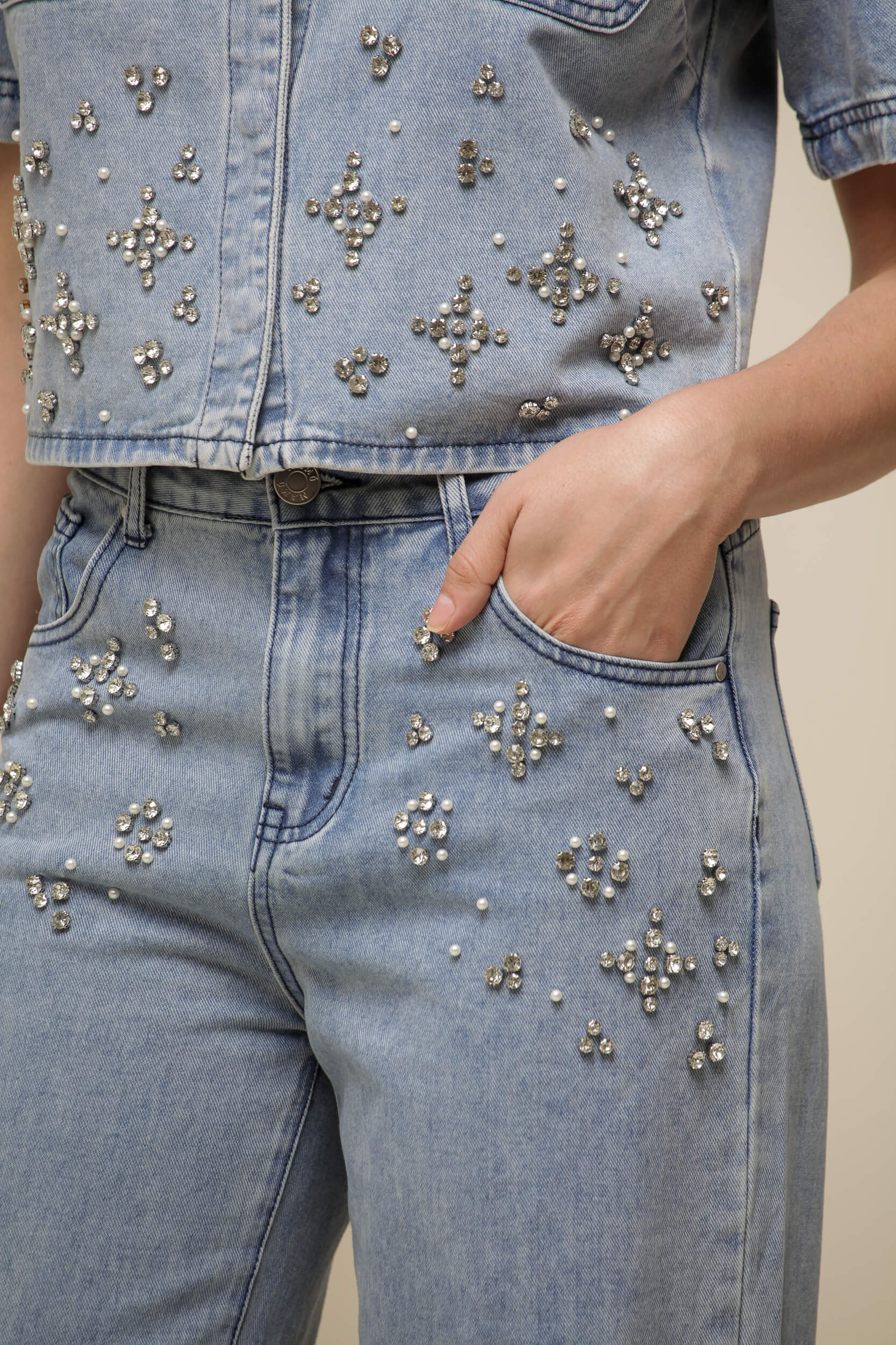 9036259 - Blusa Jeans Bordada JEANS