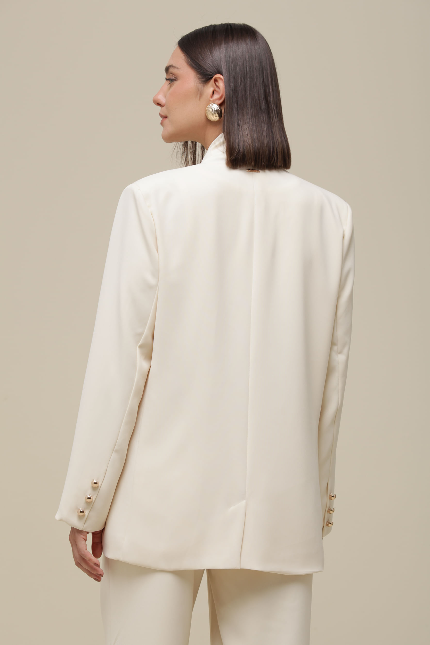 9036434 - Blazer Gola Chiffon OFF-WHITE 9036434 - Blazer Gola Chiffon OFF-WHITE