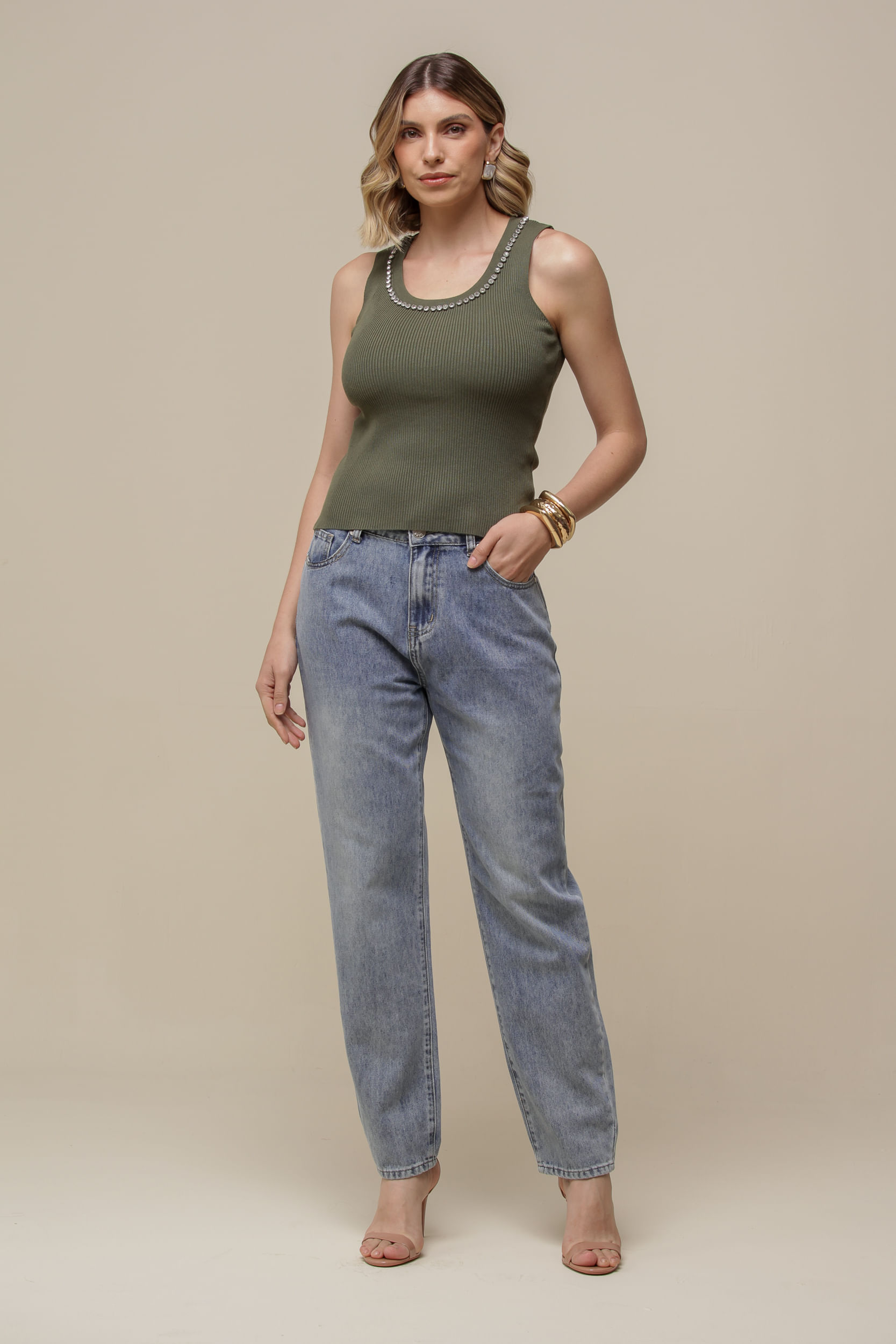 9036559 - Calça Jeans Reta Básica JEANS