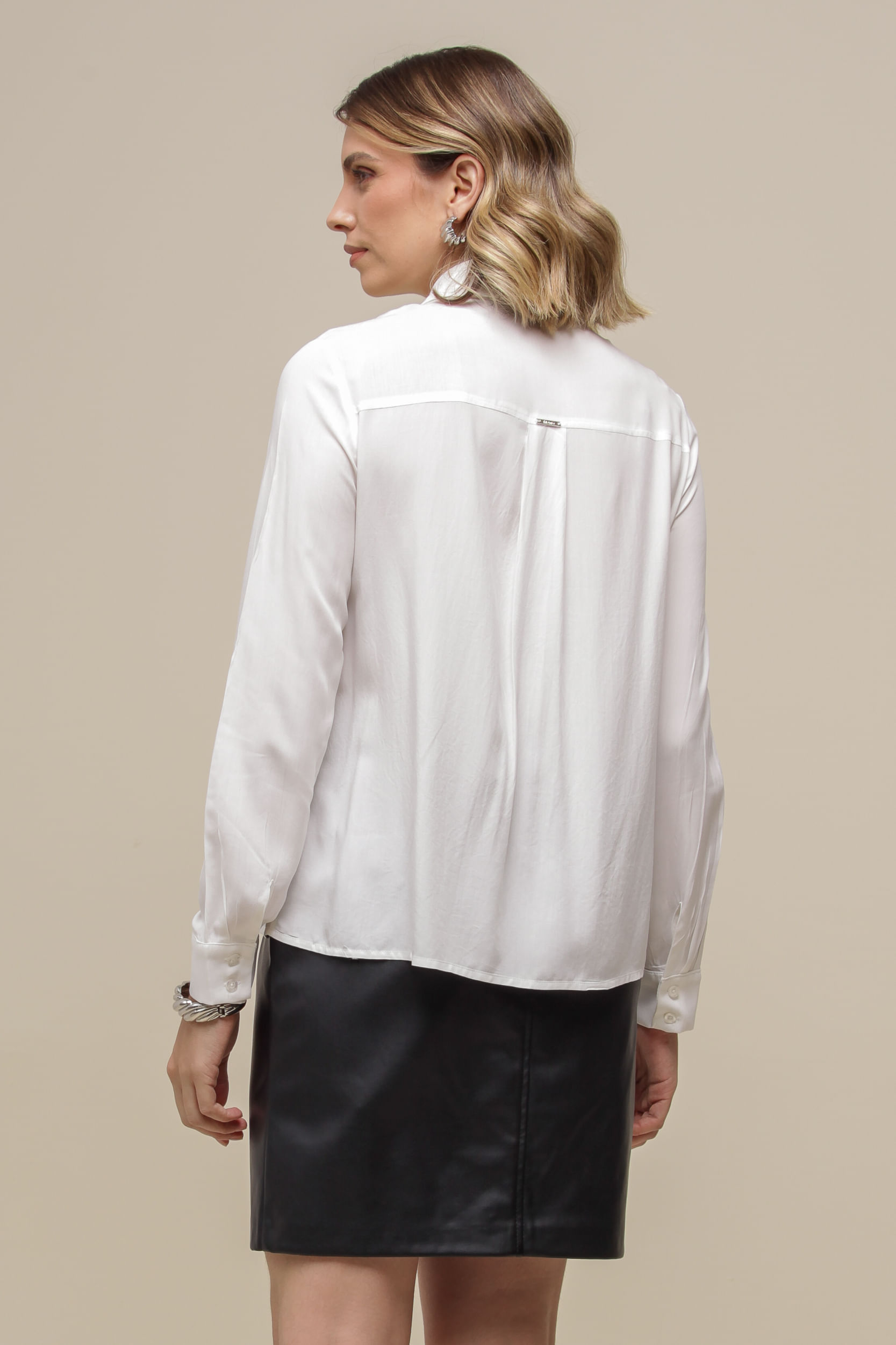9036603 - Camisa Social Básica OFF-WHITE 9036603 - Camisa Social Básica OFF-WHITE