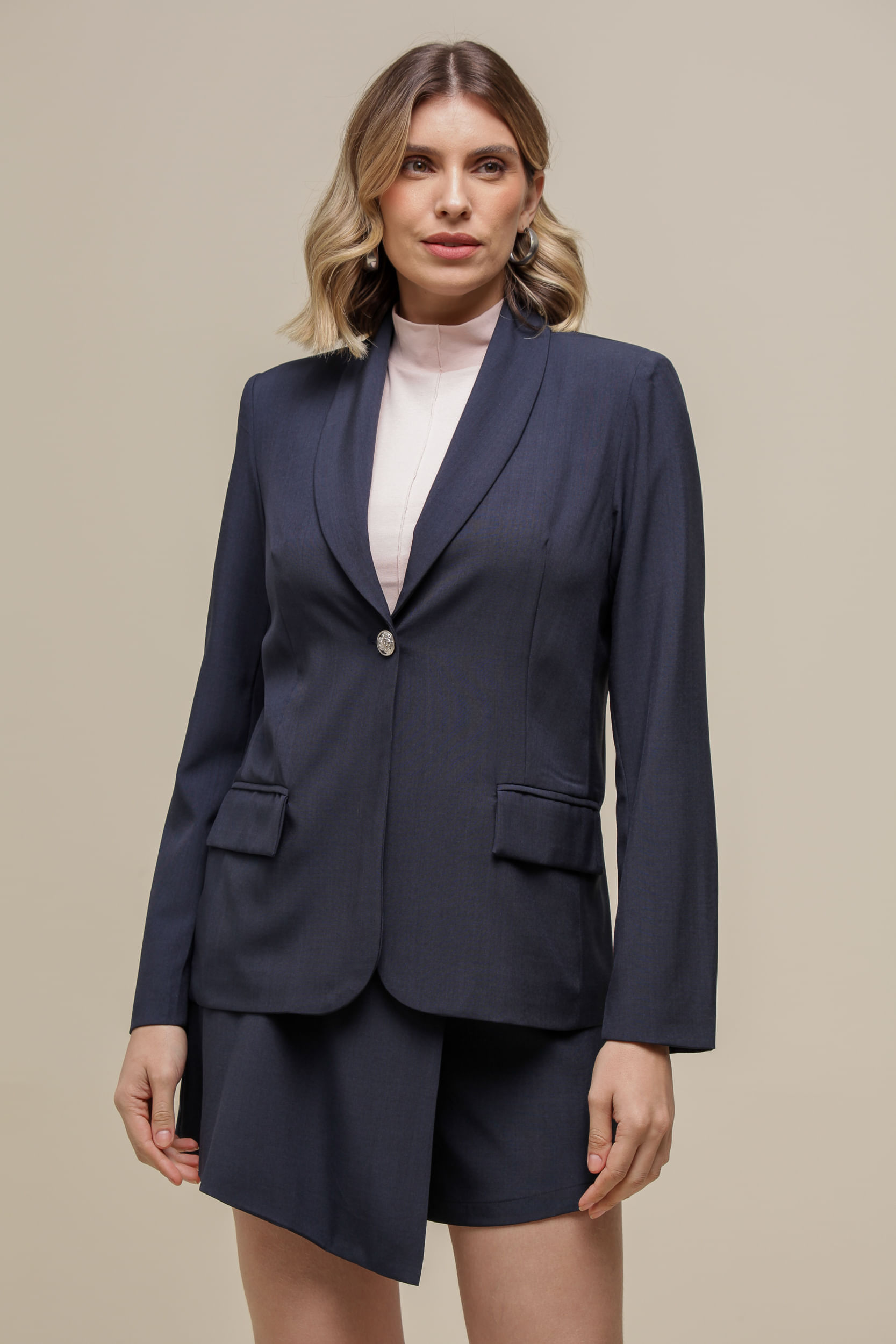 9036461 - Blazer Alfaiataria Alongado MARINHO 9036461 - Blazer Alfaiataria Alongado MARINHO