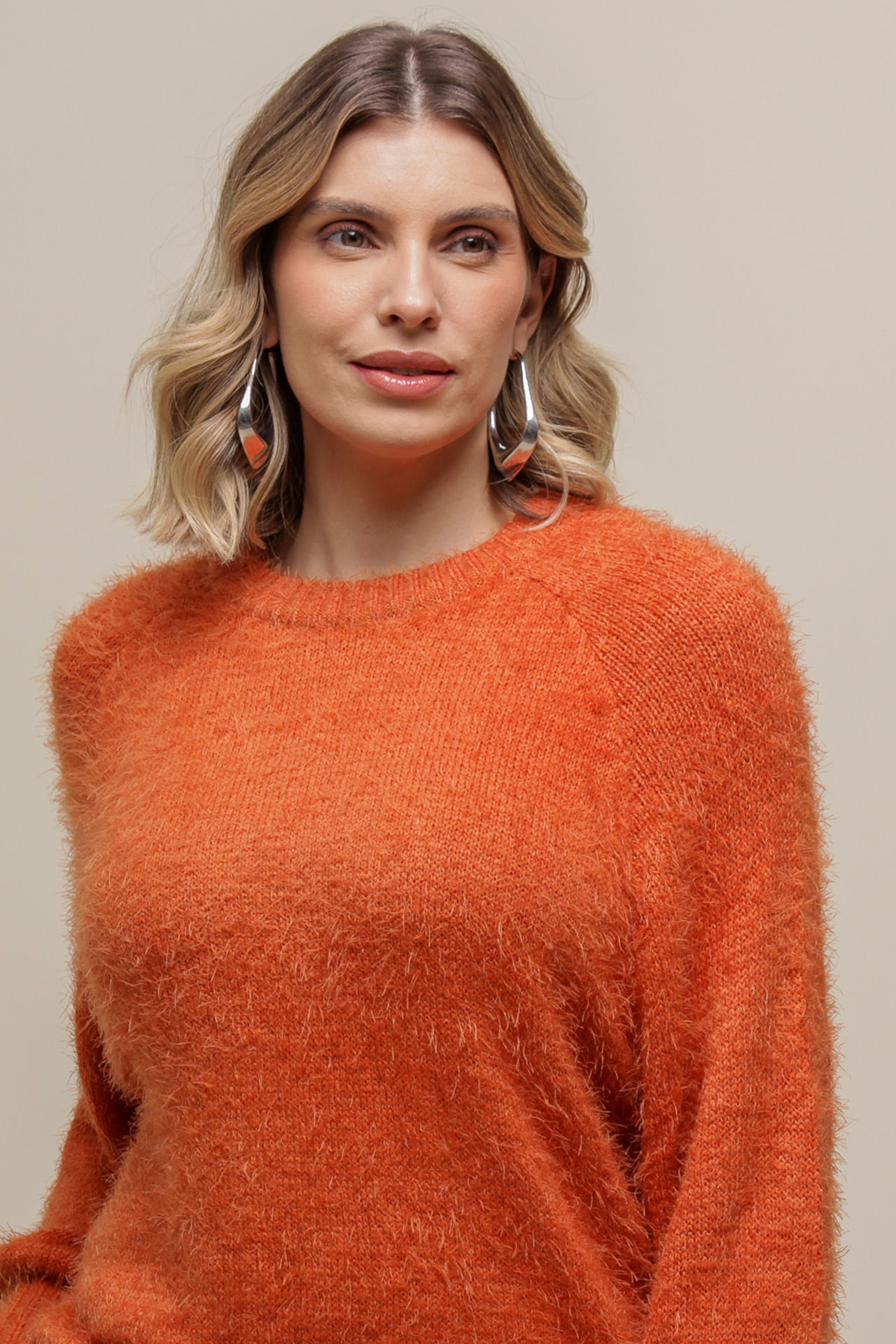 9034891 - Blusa Manga Longa Tricô Felpudo FERRUGEM 9034891 - Blusa Manga Longa Tricô Felpudo FERRUGEM