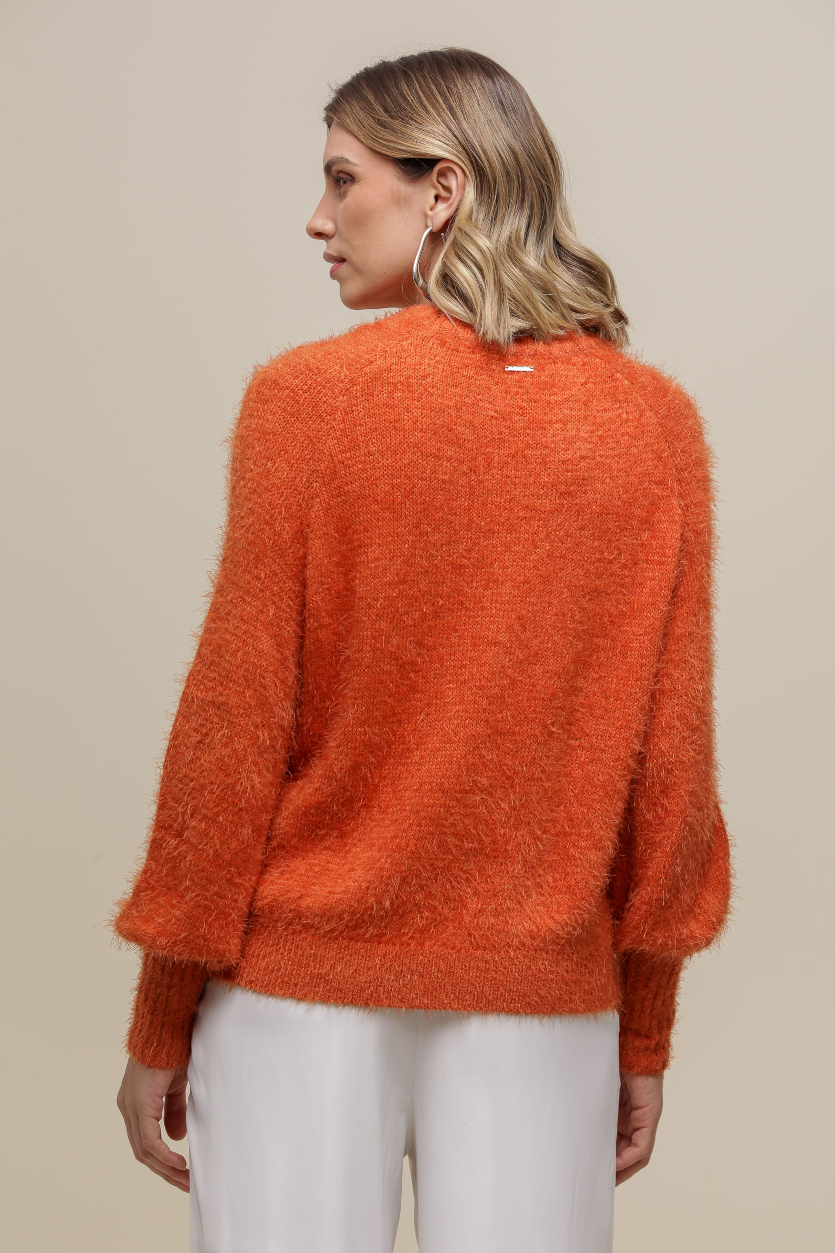 9034891 - Blusa Manga Longa Tricô Felpudo FERRUGEM 9034891 - Blusa Manga Longa Tricô Felpudo FERRUGEM