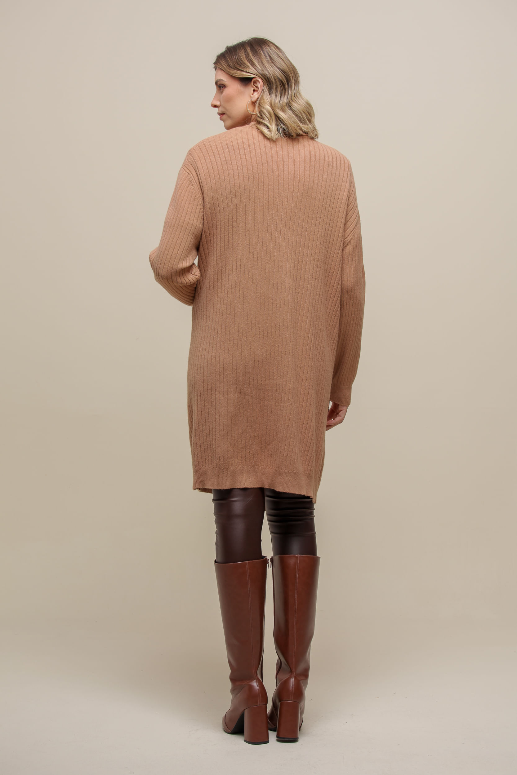 9035035 - Maxi Cardigan Bolsos CAMEL 9035035 - Maxi Cardigan Bolsos CAMEL