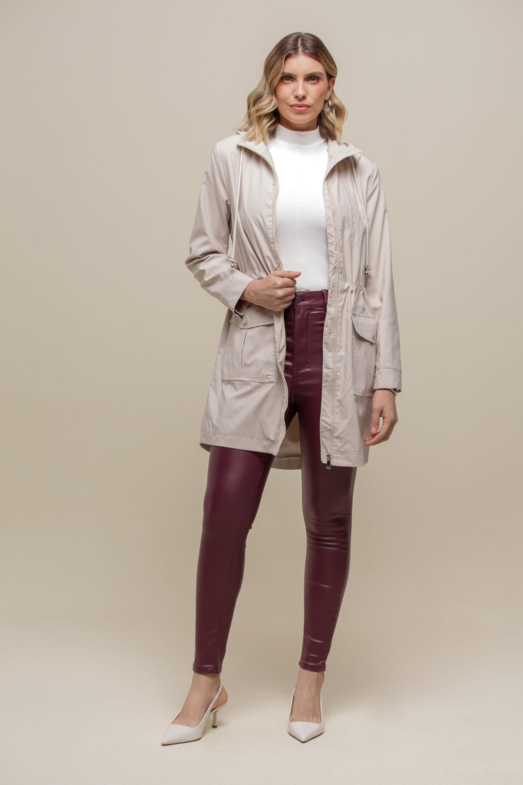 9035106 - Capa de Chuva Bolsos       AREIA