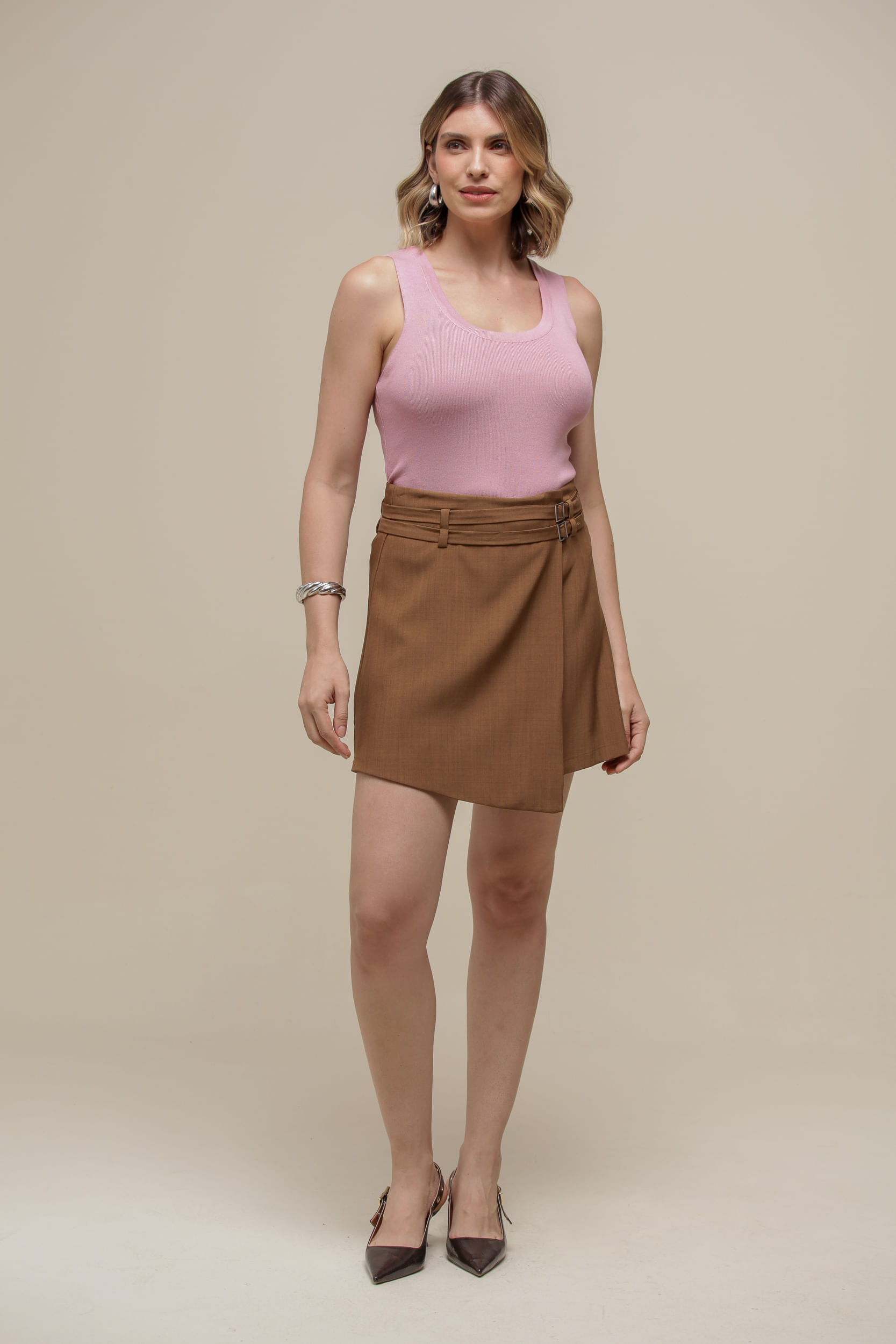 9036585 - Regata Tricô Básica ROSA 9036585 - Regata Tricô Básica ROSA
