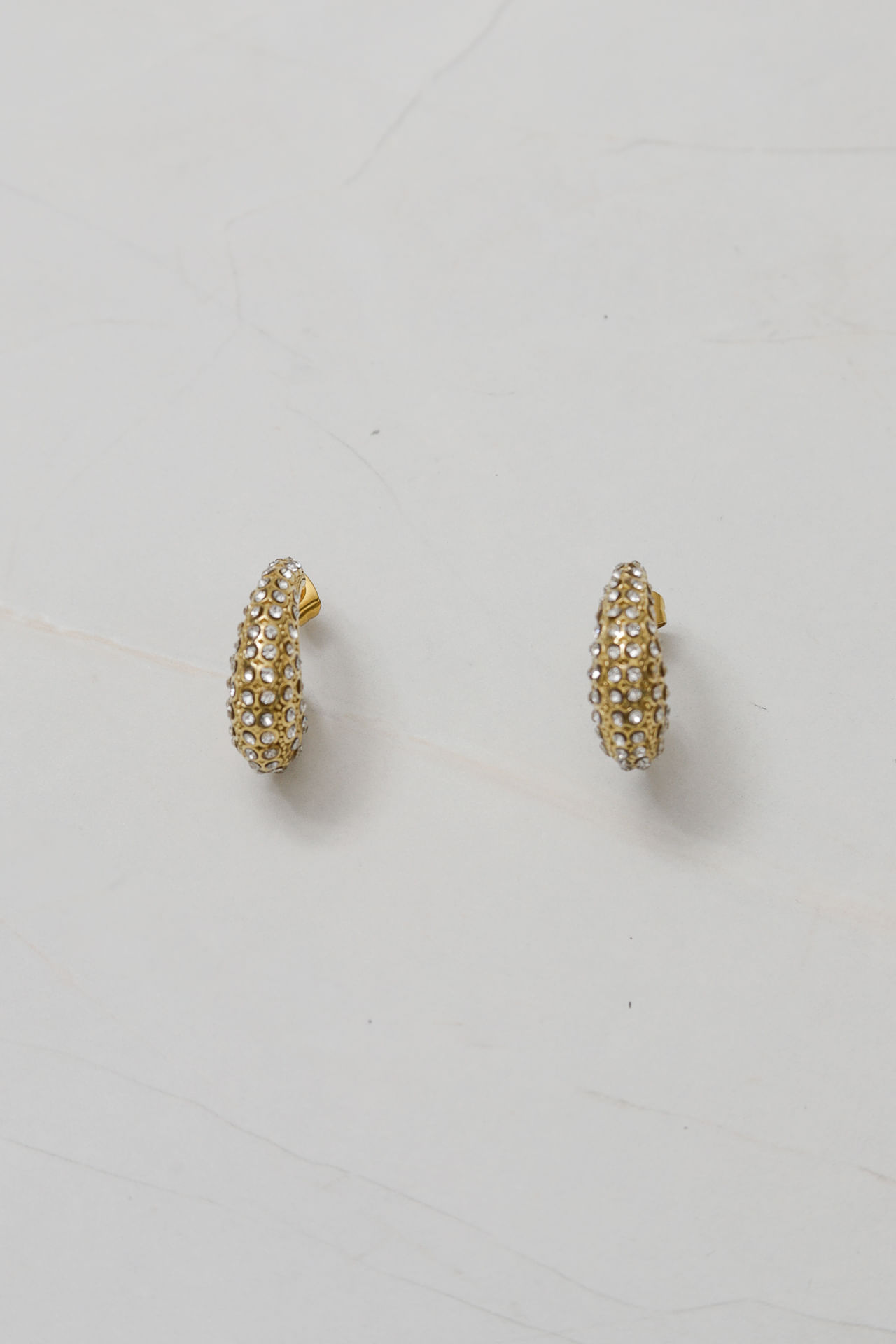 9036688 - Brinco Meia Argola Brilho DOURADO 9036688 - Brinco Meia Argola Brilho DOURADO