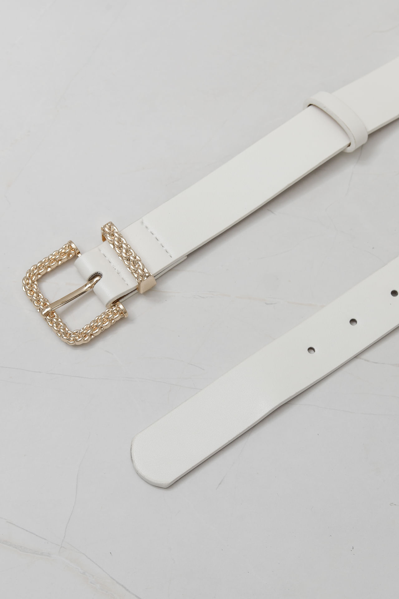 Cinto Fivela Detalhada OFF-WHITE Cinto Fivela Detalhada OFF-WHITE