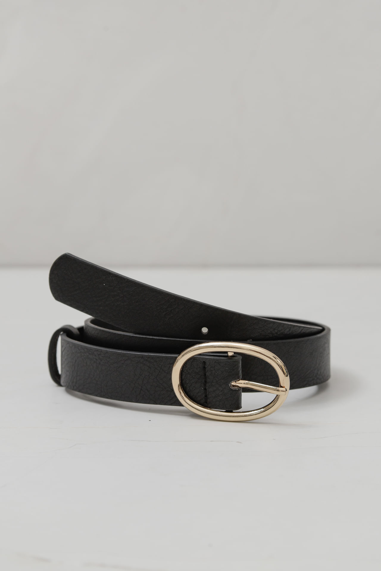 Cinto Fivela Oval  PRETO