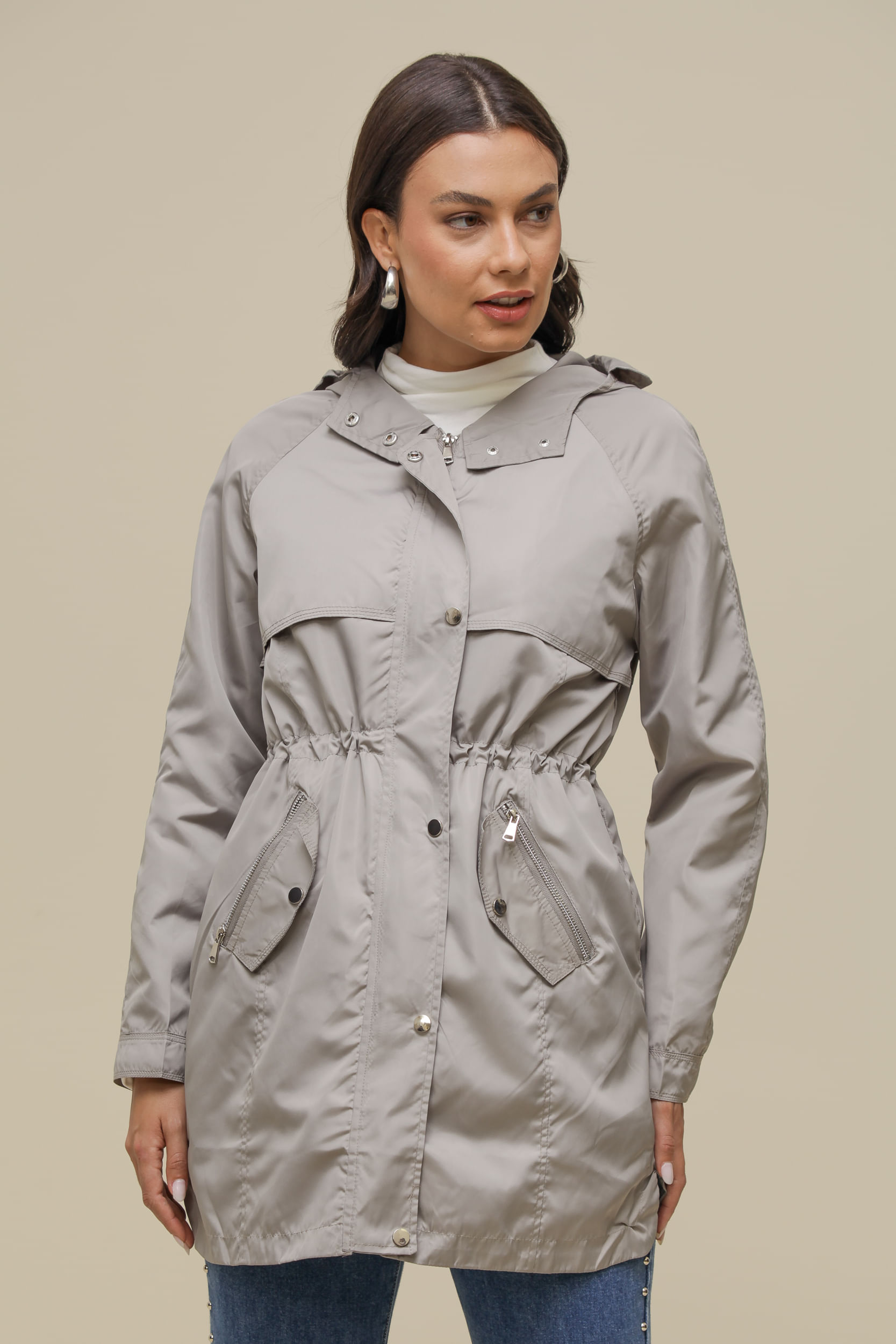 9034969 - Capa de Chuva Alongado CINZA 9034969 - Capa de Chuva Alongado CINZA