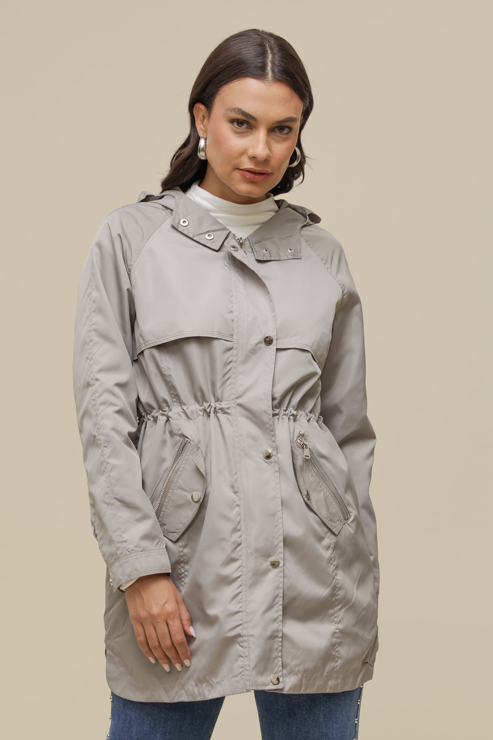 9034969 - Capa de Chuva Alongado CINZA 9034969 - Capa de Chuva Alongado CINZA