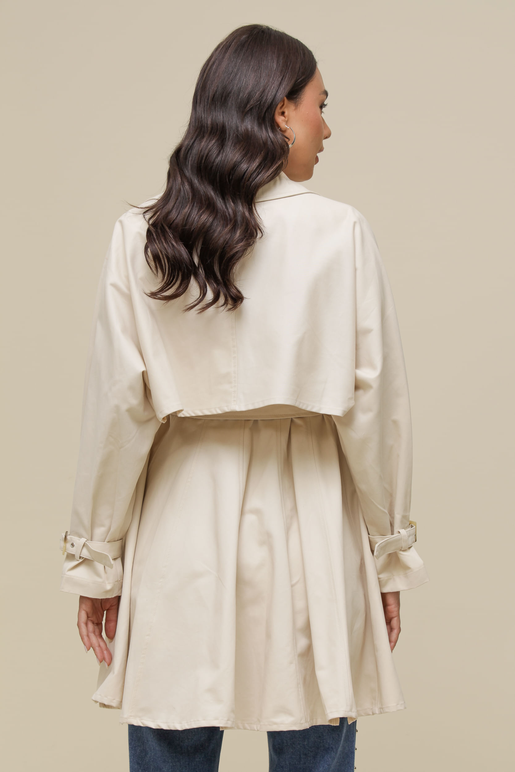 Casaco Trench Coat Cinto BEGE Casaco Trench Coat Cinto BEGE
