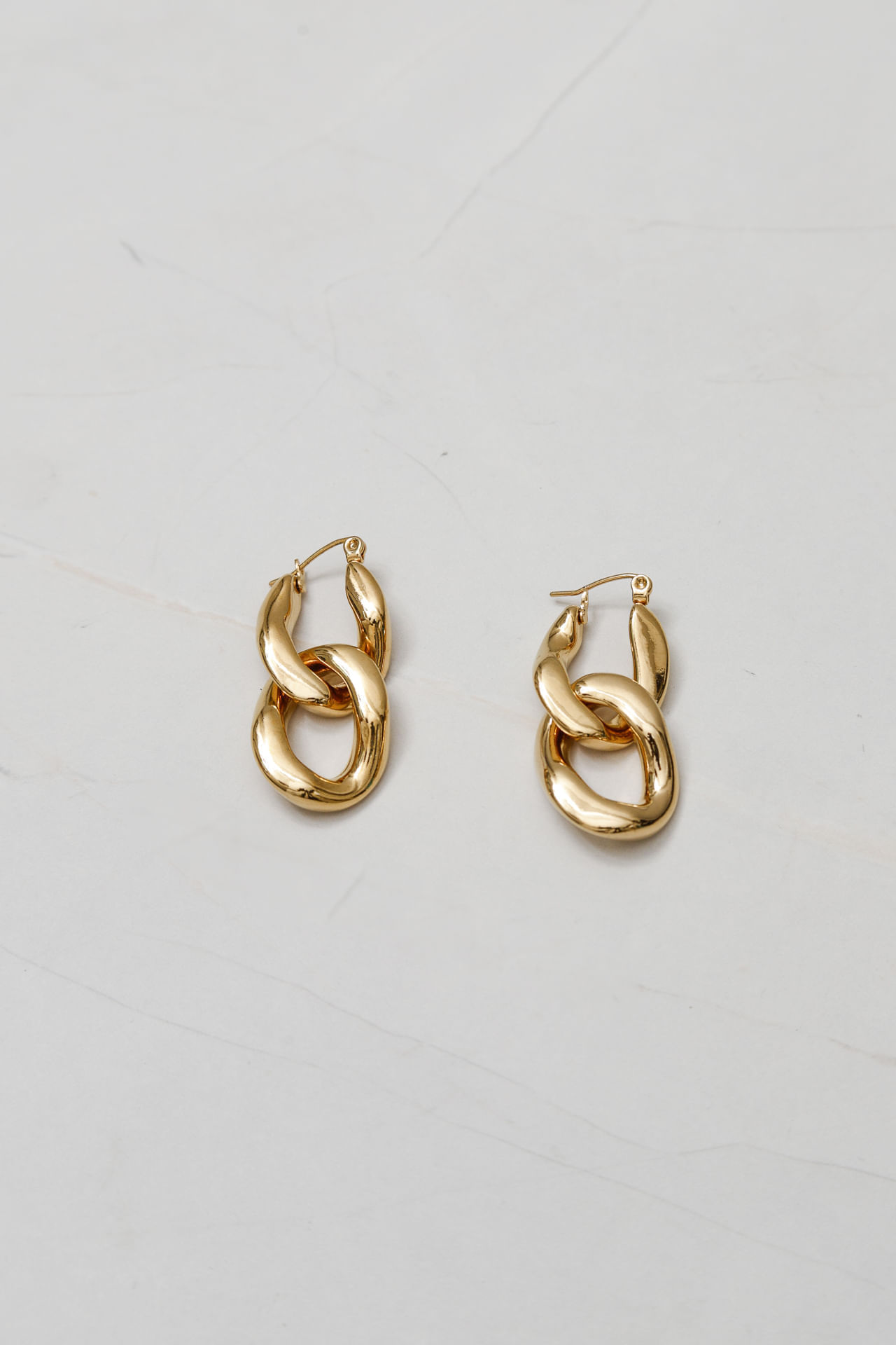 9036687 - Brinco Argola Dupla Elo  DOURADO