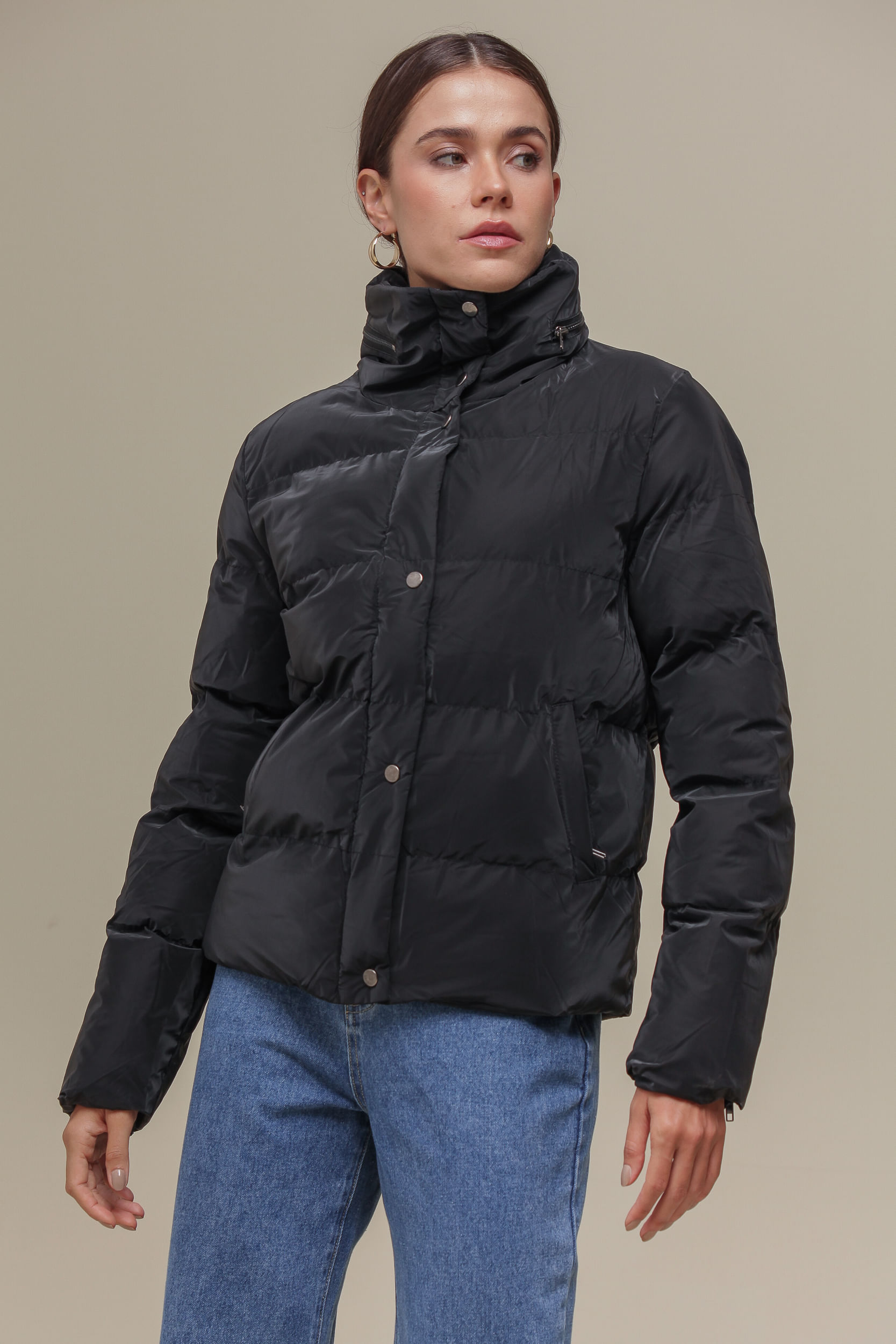Jaqueta Puffer Cool Matte PRETO