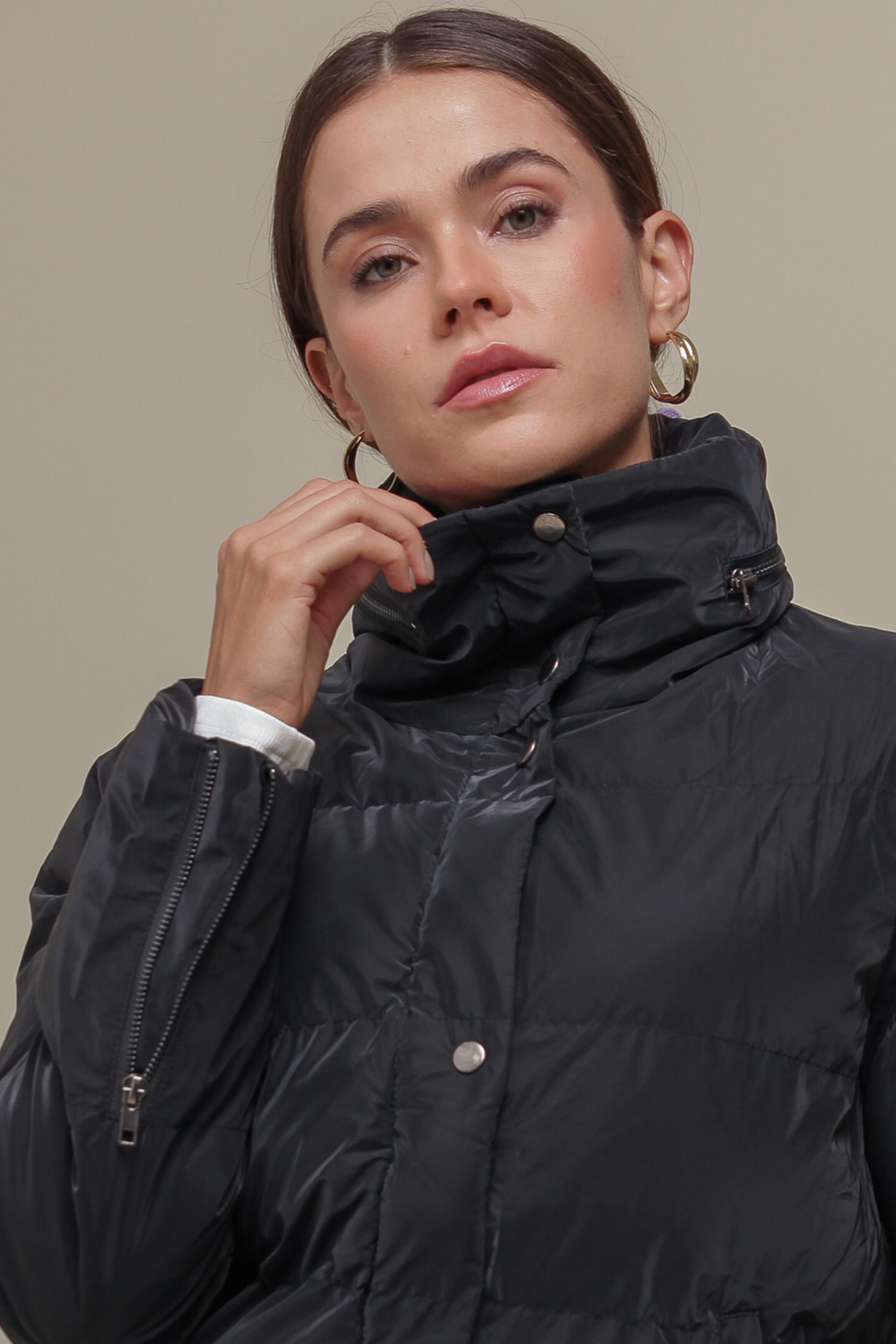 Jaqueta Puffer Cool Matte PRETO Jaqueta Puffer Cool Matte PRETO