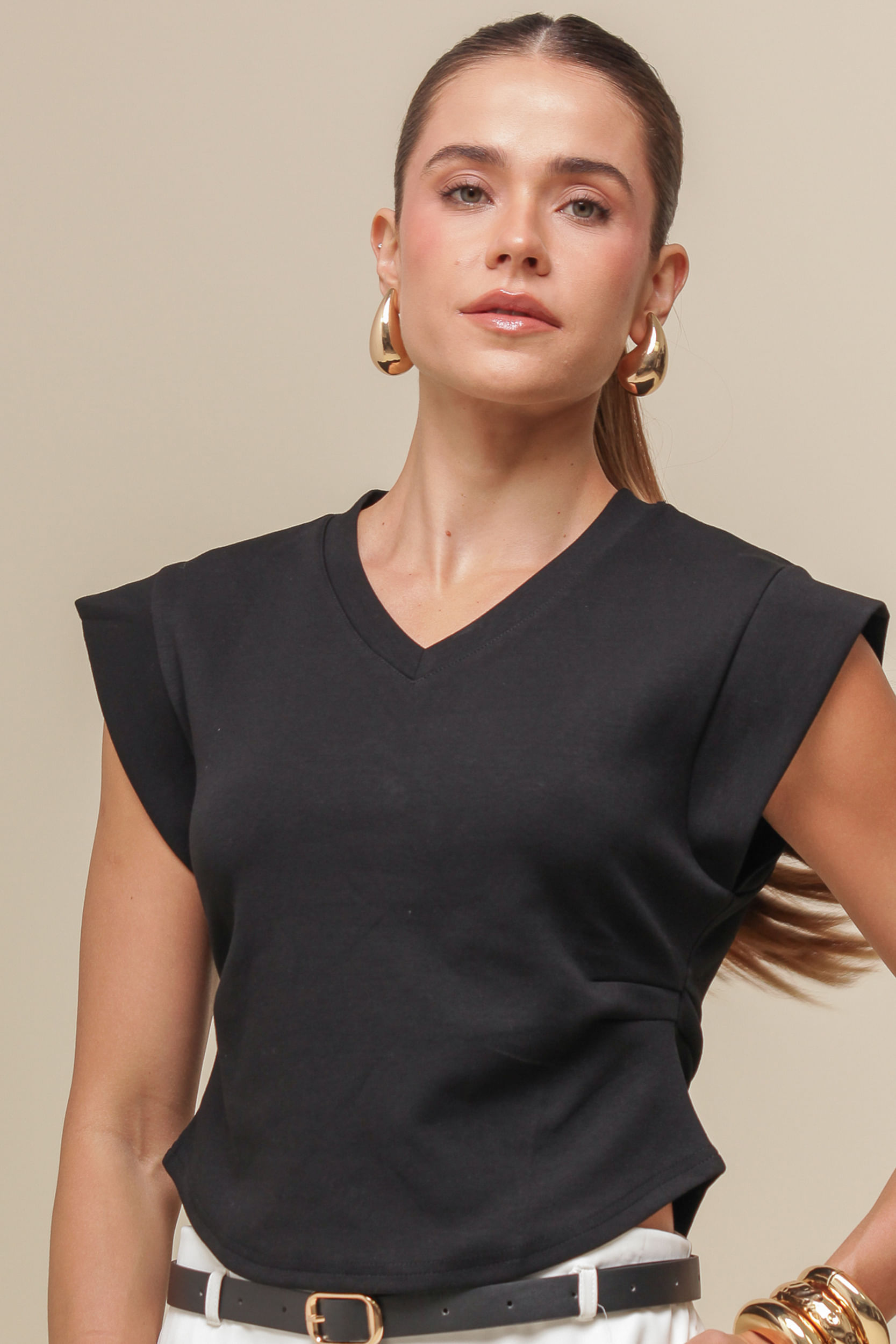 9036346 - Blusa Malha Manga Larga PRETO 9036346 - Blusa Malha Manga Larga PRETO