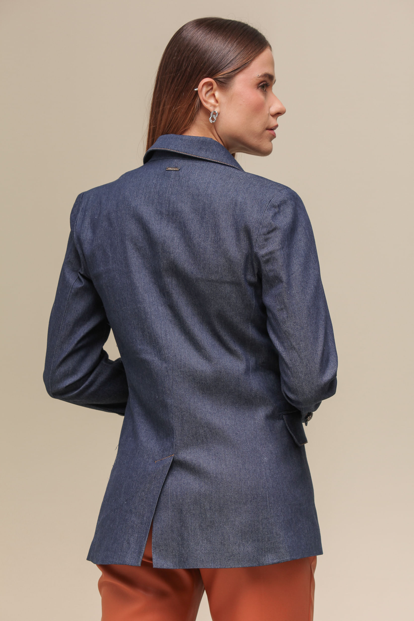 9036557 - Blazer Jeans Alongado MARINHO 9036557 - Blazer Jeans Alongado MARINHO