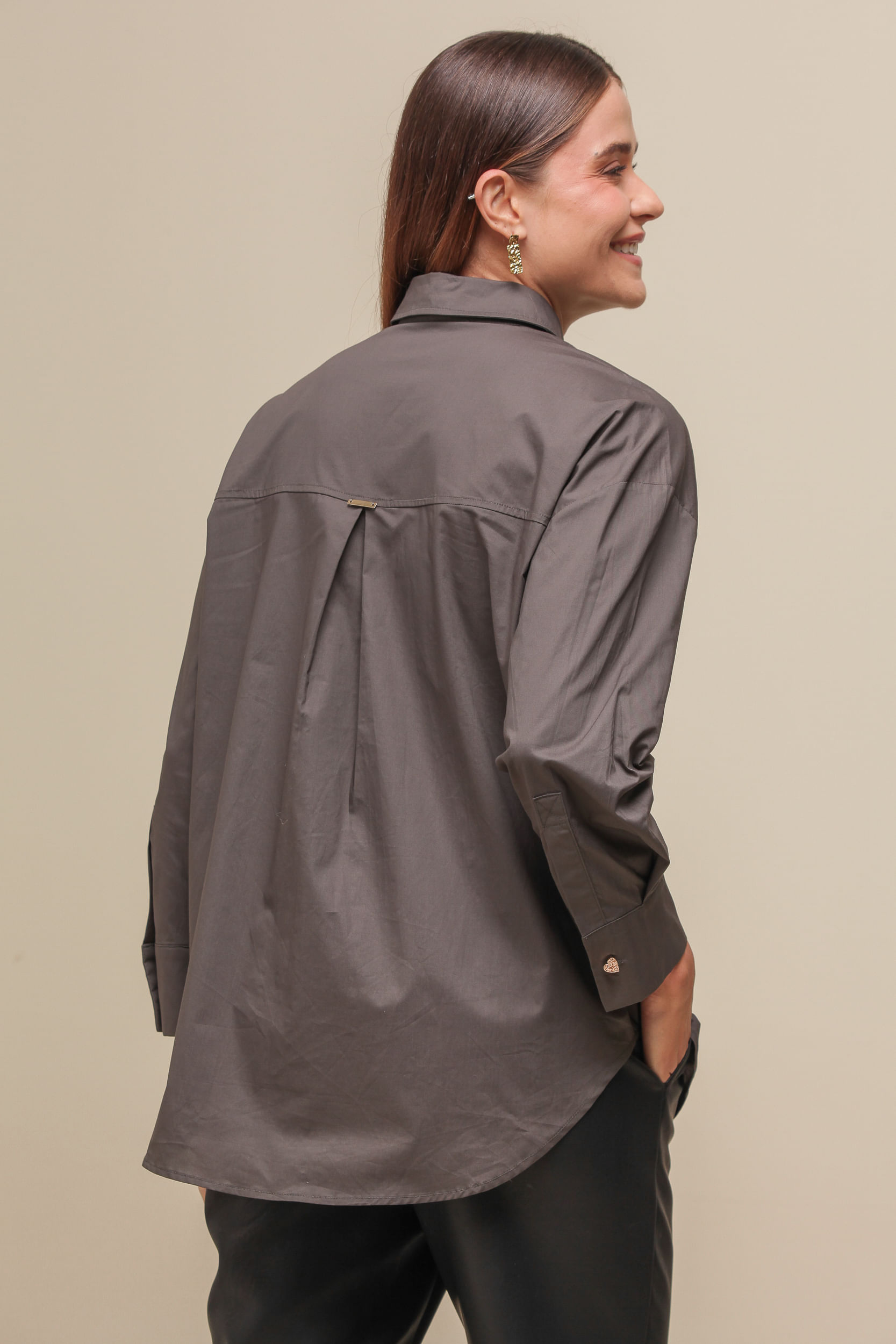 9036706 - Camisa Basic Bolso CINZA 9036706 - Camisa Basic Bolso CINZA