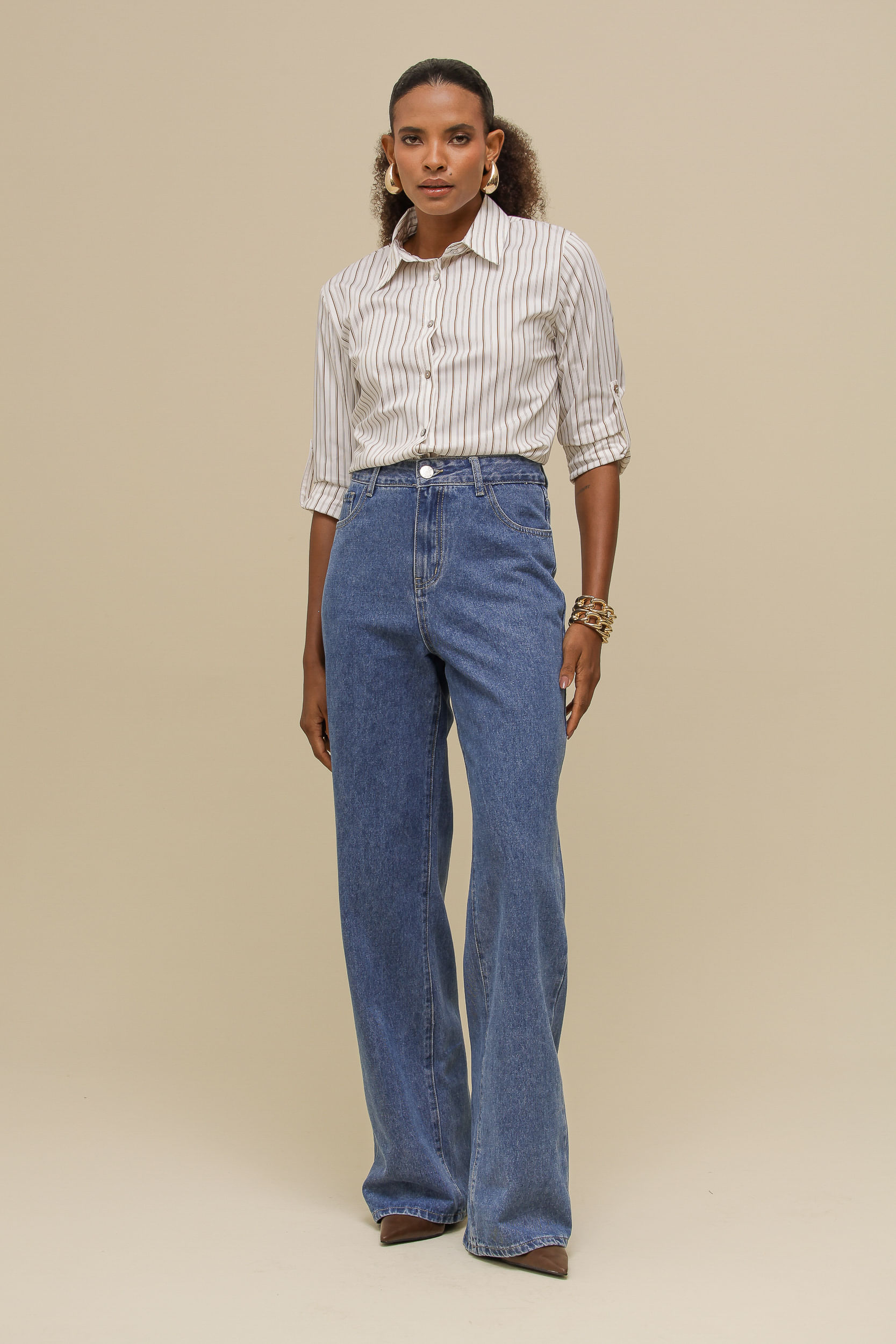 9036728 - Calça Jeans Básico Reta  JEANS