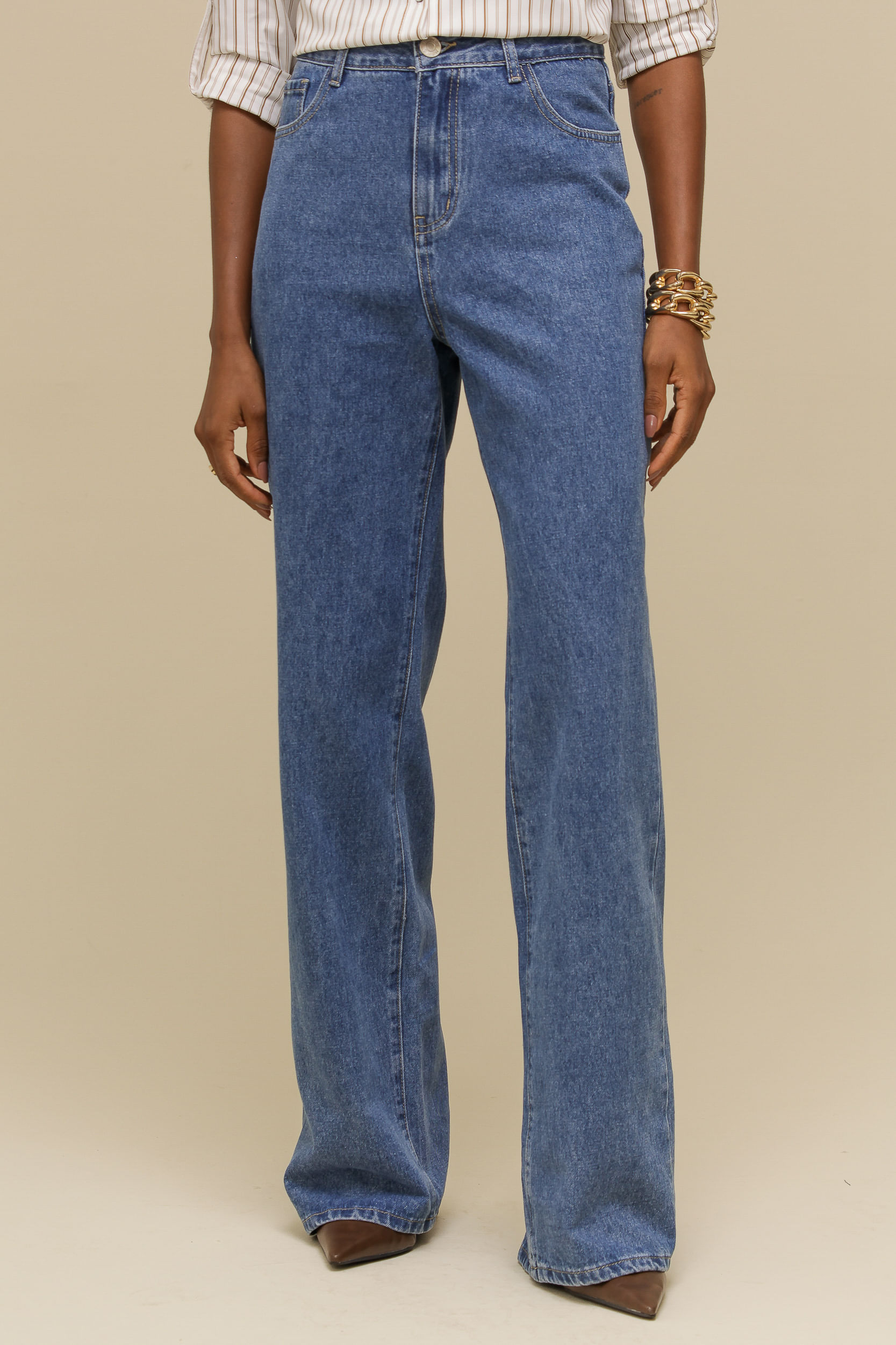 9036728 - Calça Jeans Básico Reta JEANS 9036728 - Calça Jeans Básico Reta JEANS