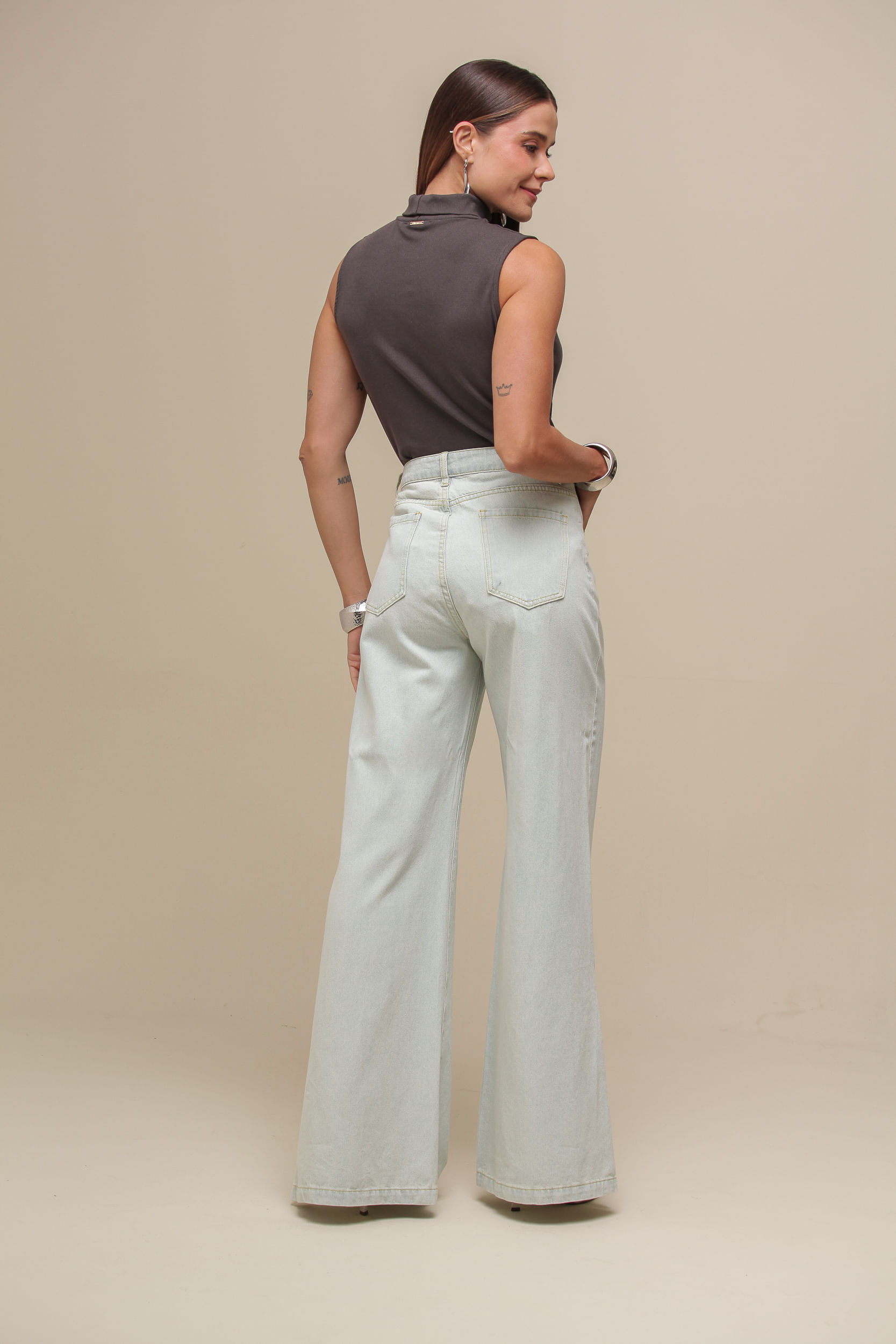 9036730 - Calça Jeans Pantalona JEANS 9036730 - Calça Jeans Pantalona JEANS