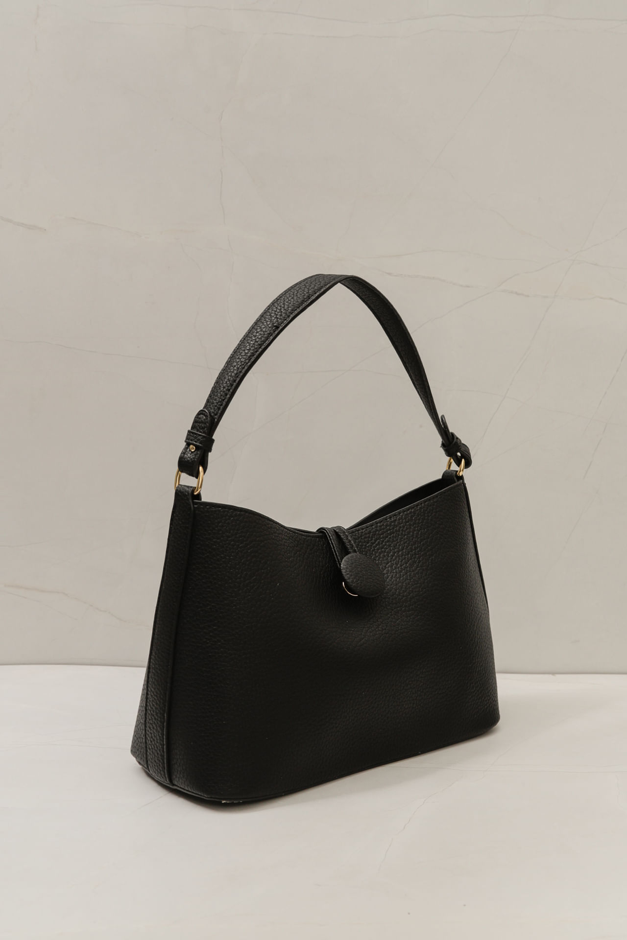 9035892 - Bolsa Alça Fecho Botão PRETO 9035892 - Bolsa Alça Fecho Botão PRETO