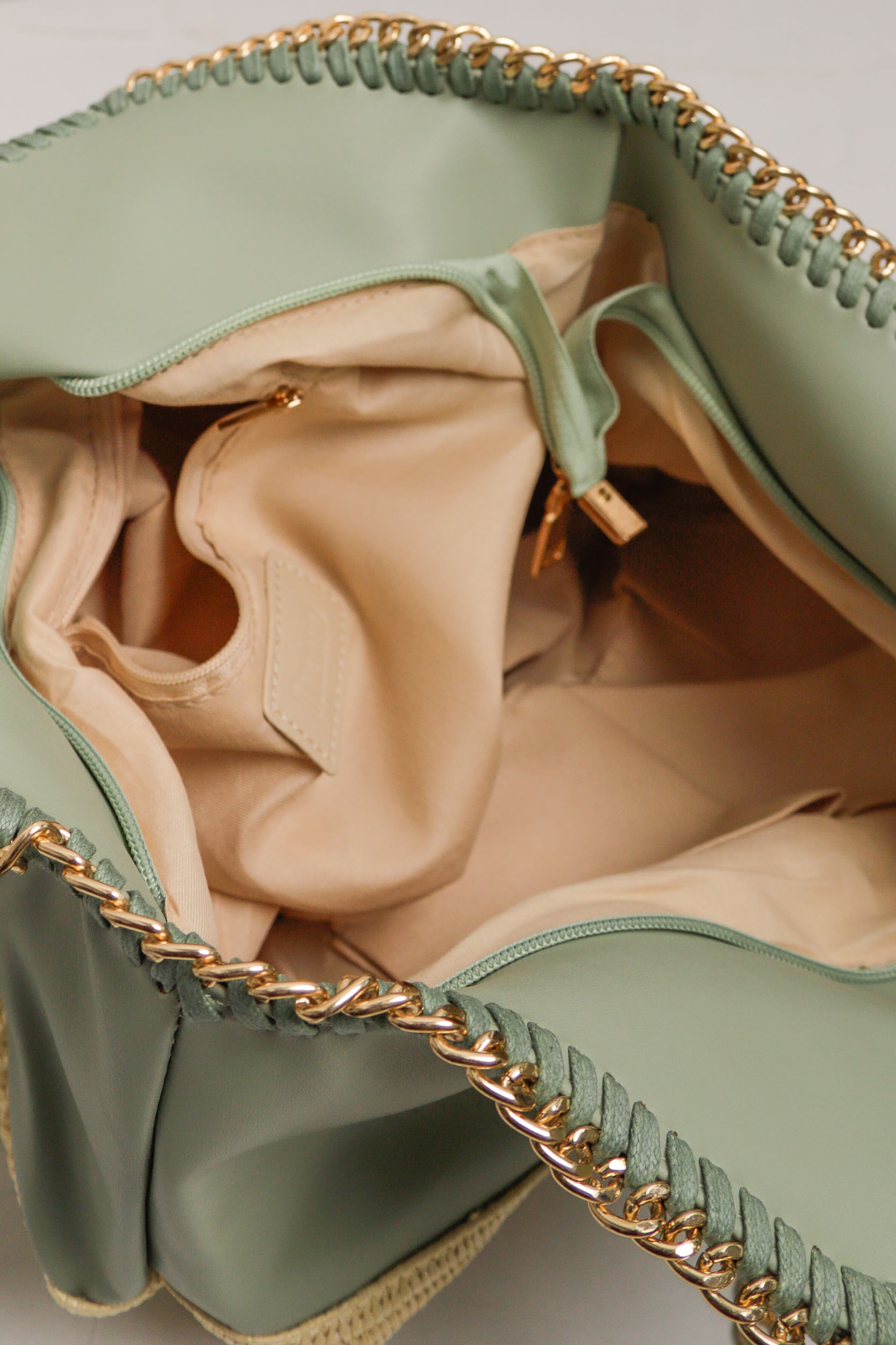 9036227 - Bolsa Chic Alça Corrente  VERDE 