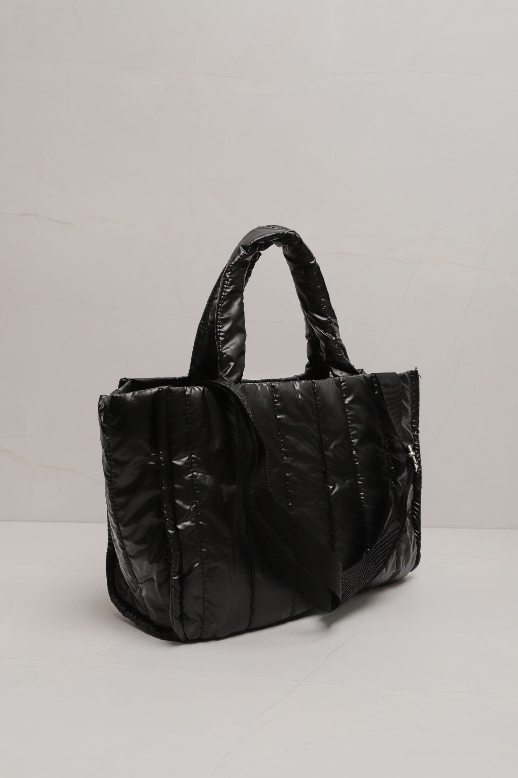 9035903 - Bolsa Alça Média Metalizada  PRETO
