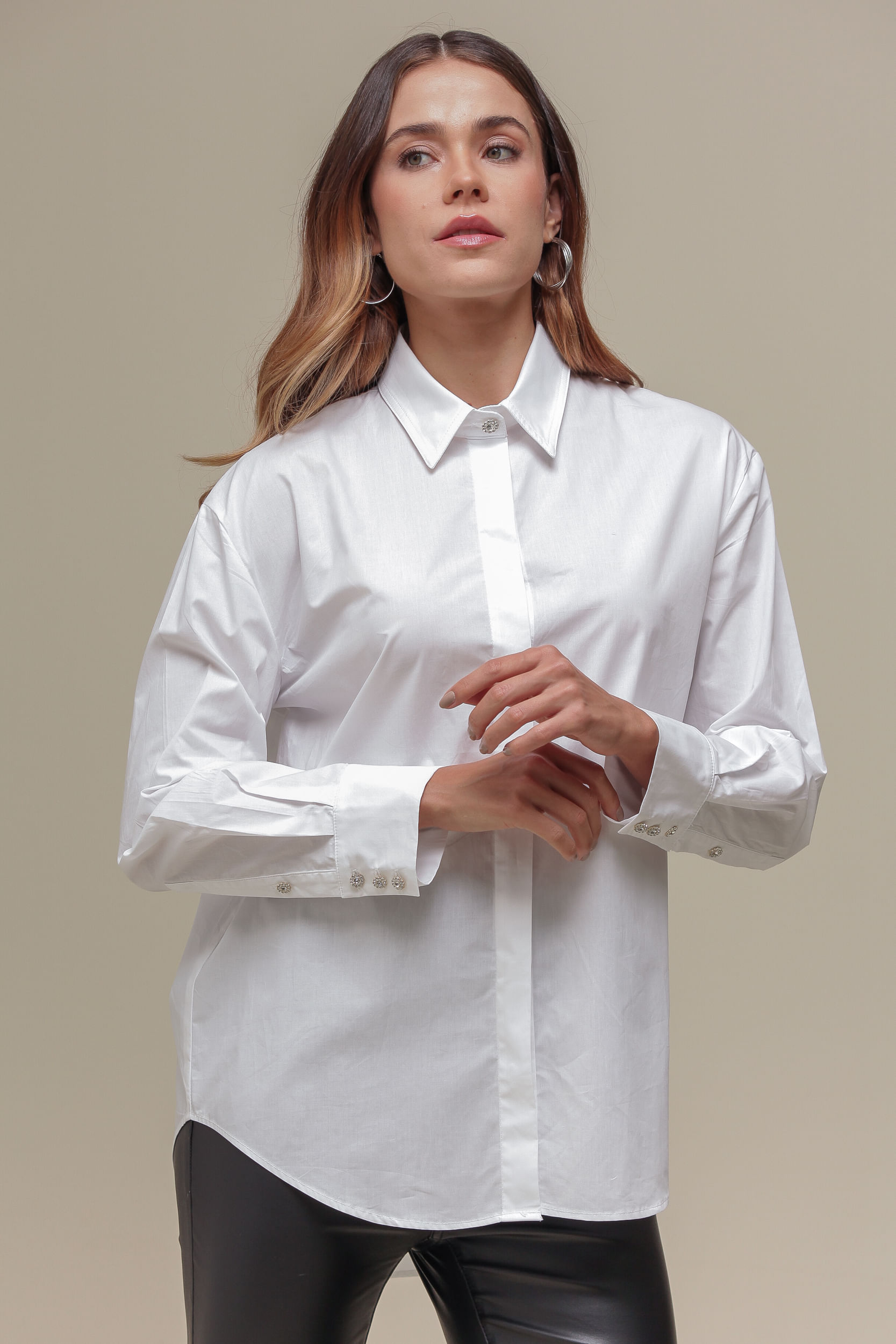 9036705 - Camisa Basic Punho Pérola BRANCO 9036705 - Camisa Basic Punho Pérola BRANCO